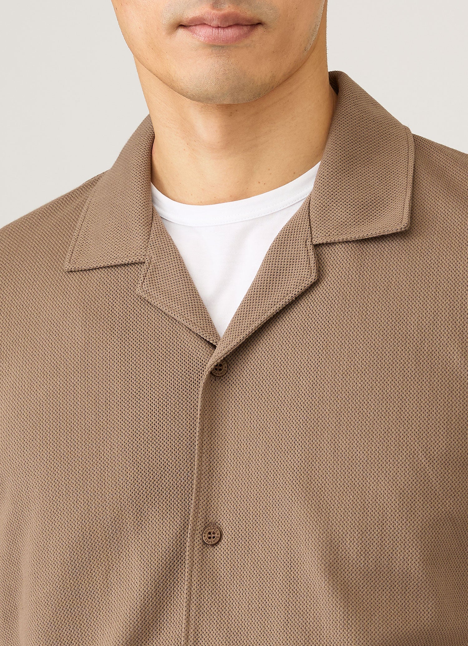 Men's Riviera Camp Collar Shirt in Dark Cedar - Image 6