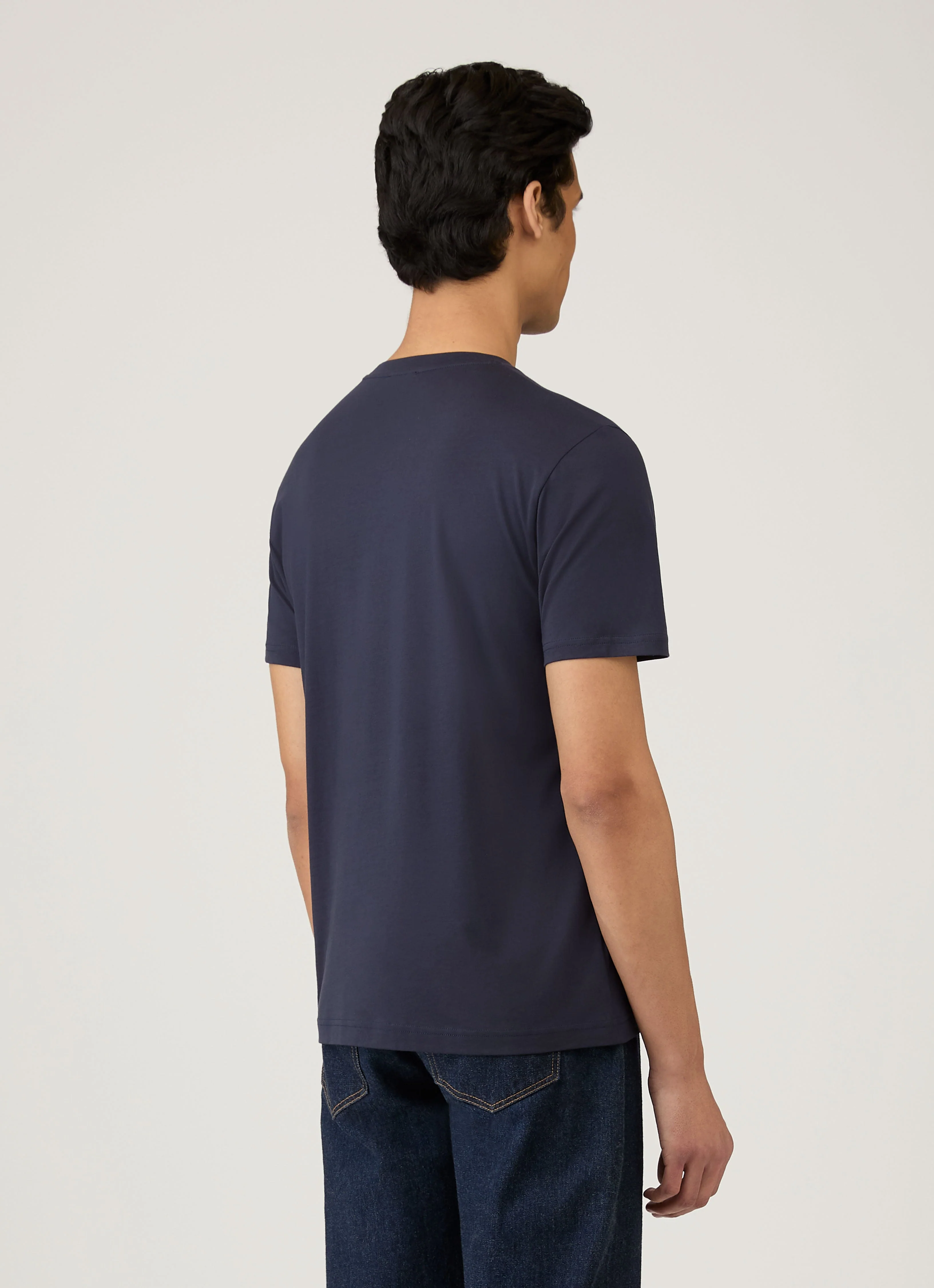 Men's Riviera T-shirt in Navy - Image 5