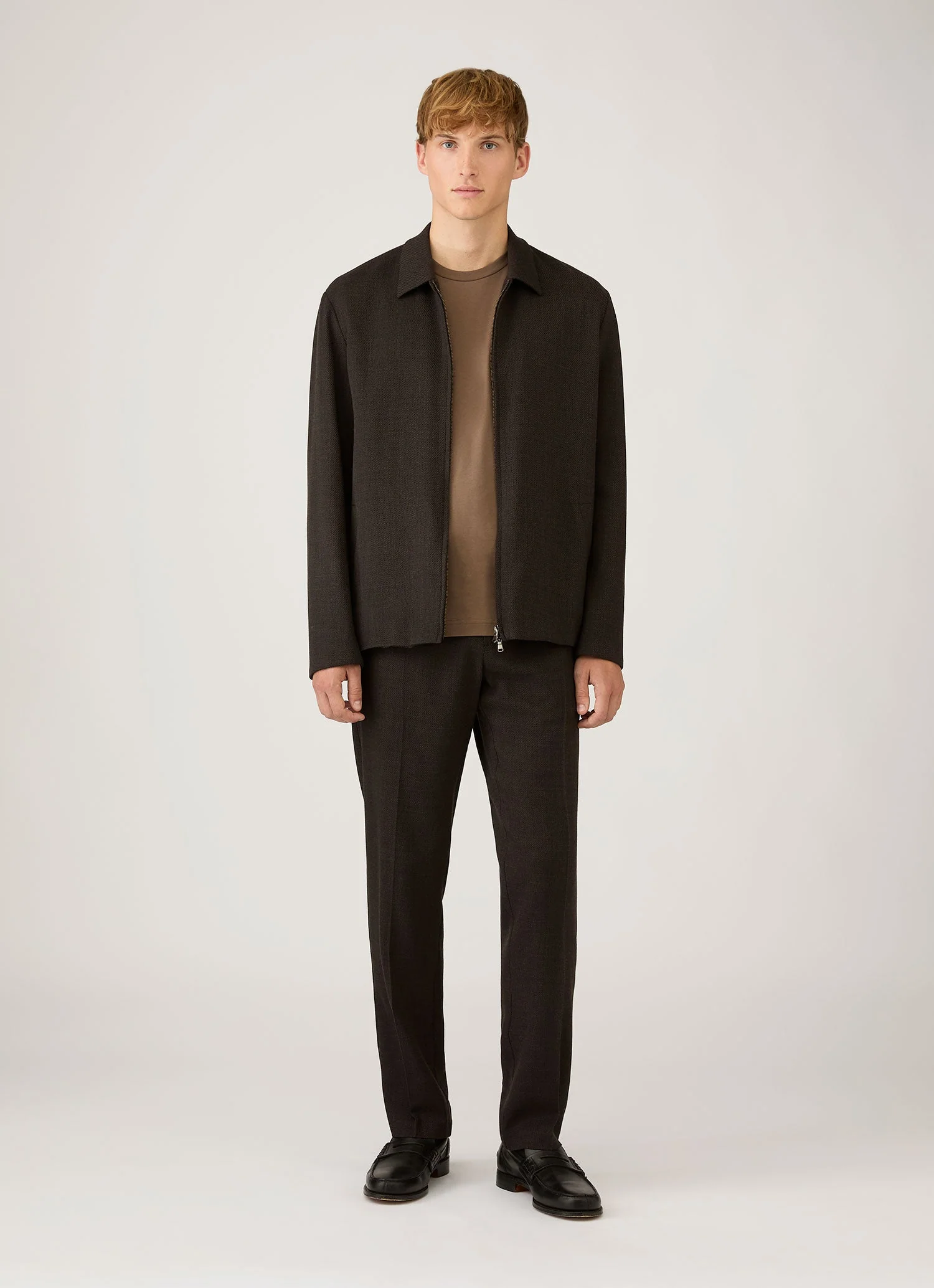 Men's Riviera Midweight T-shirt in Dark Cedar - Image 3