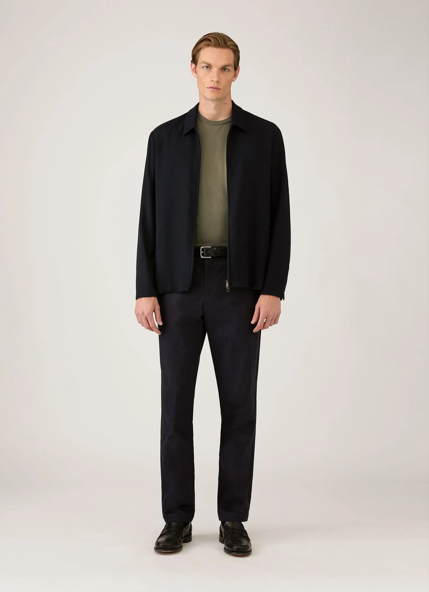 Men's Riviera Midweight T-shirt in Khaki - Image 3