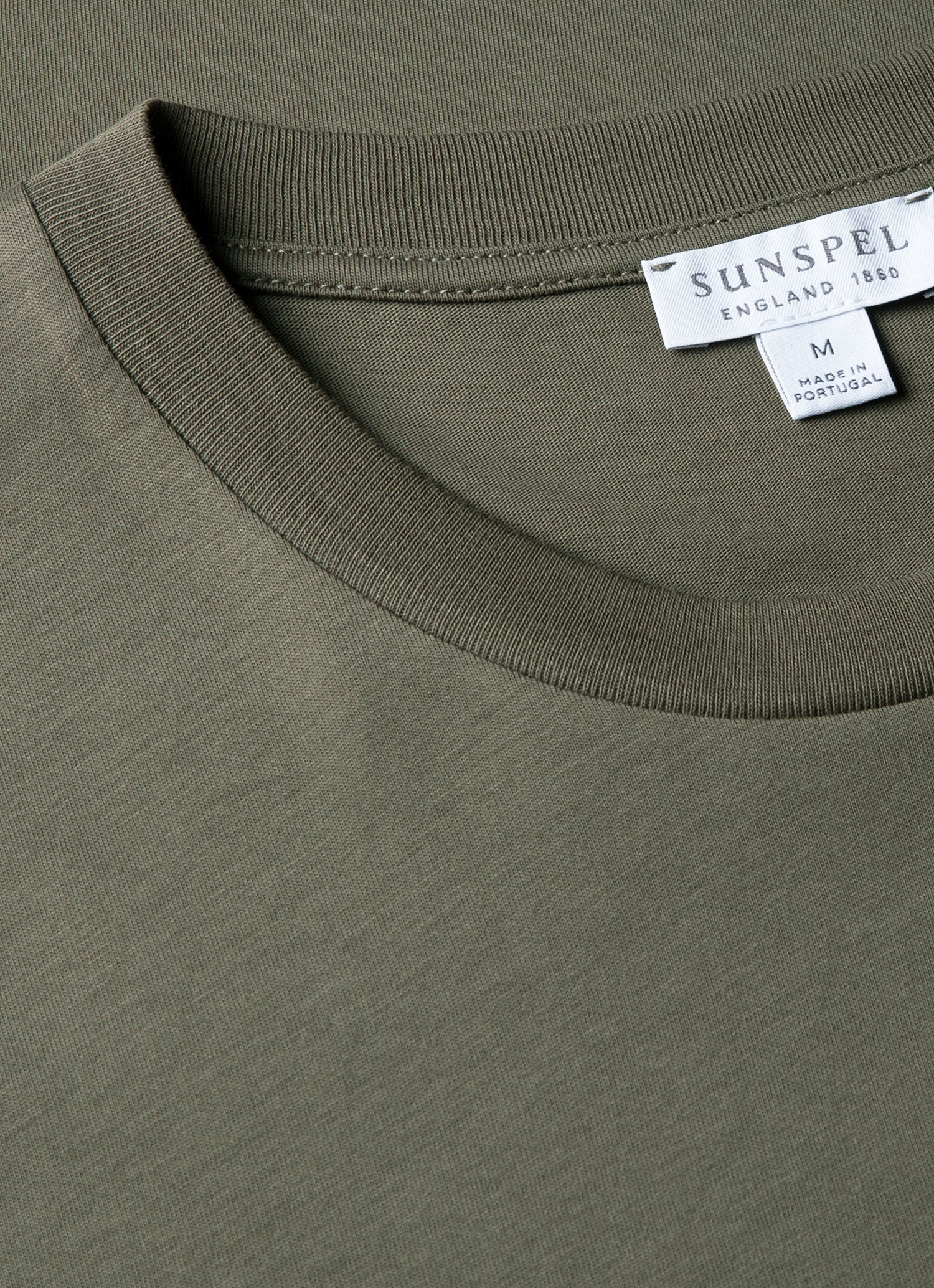 Men's Riviera Midweight T-shirt in Khaki - Image 4