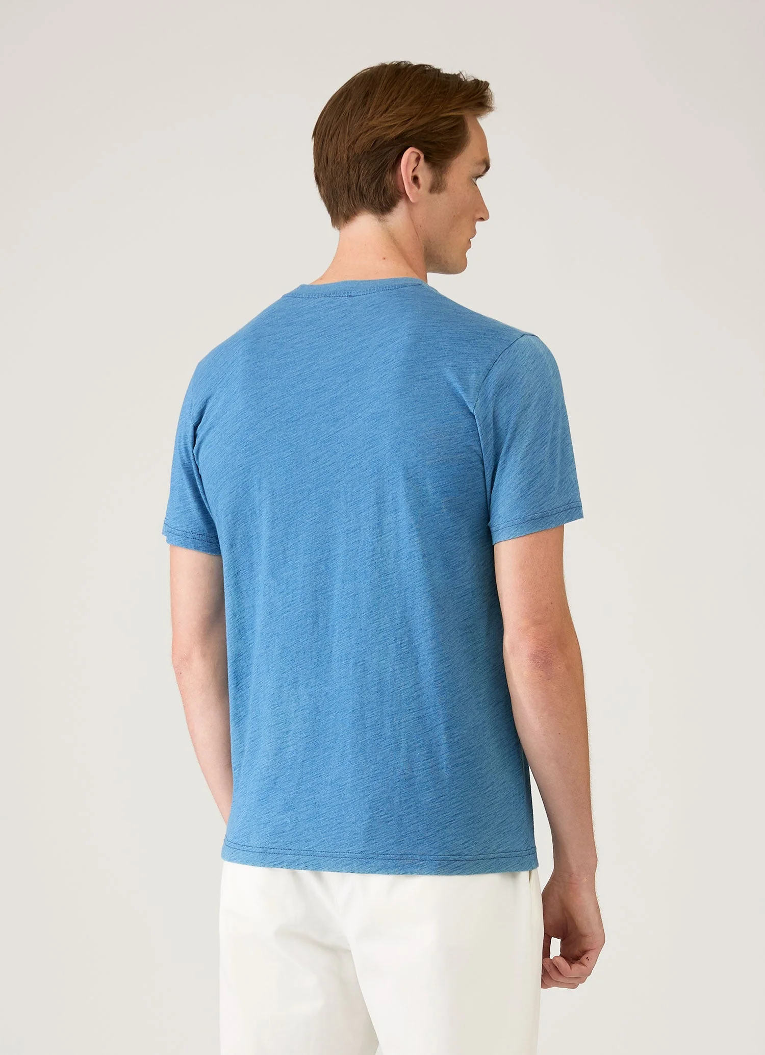 Men's Riviera Midweight T-shirt in Mid Indigo Wash - Image 5