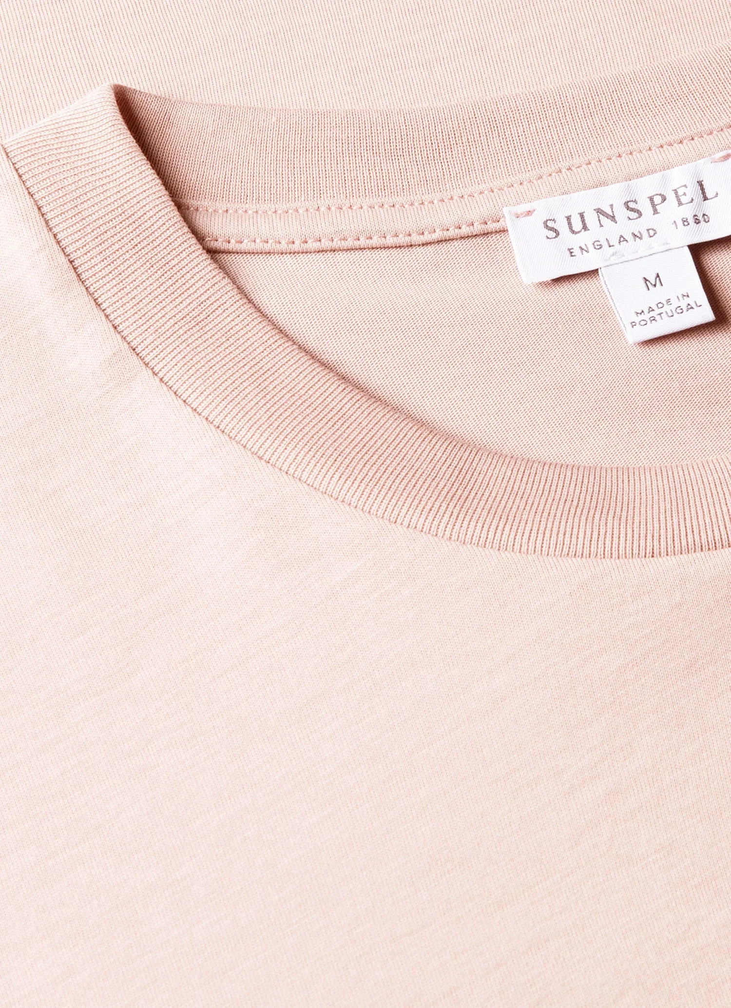 Men's Riviera Midweight T-shirt in Pale Pink - Image 4
