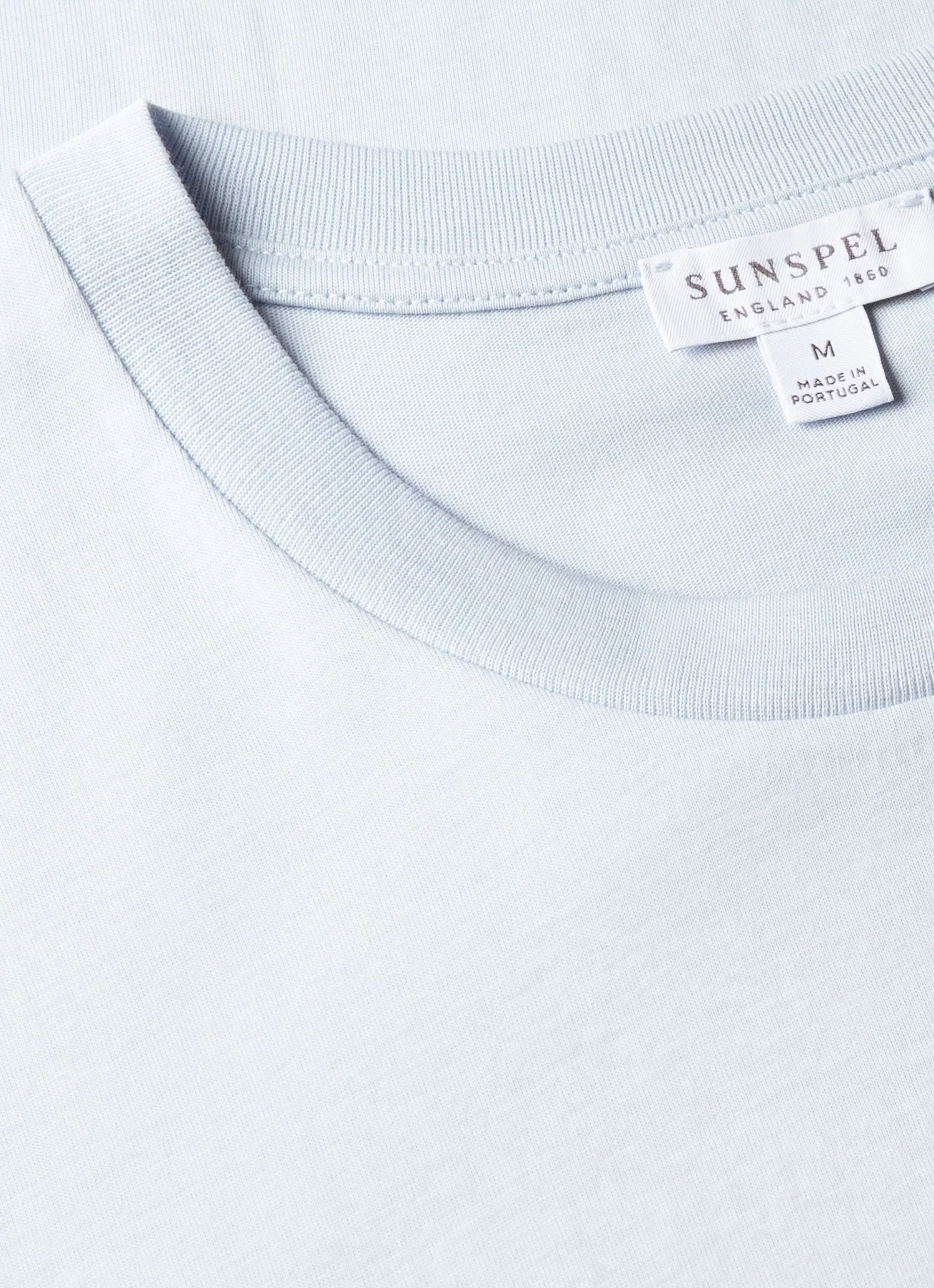 Men's Riviera Midweight T-shirt in Pastel Blue - Image 4