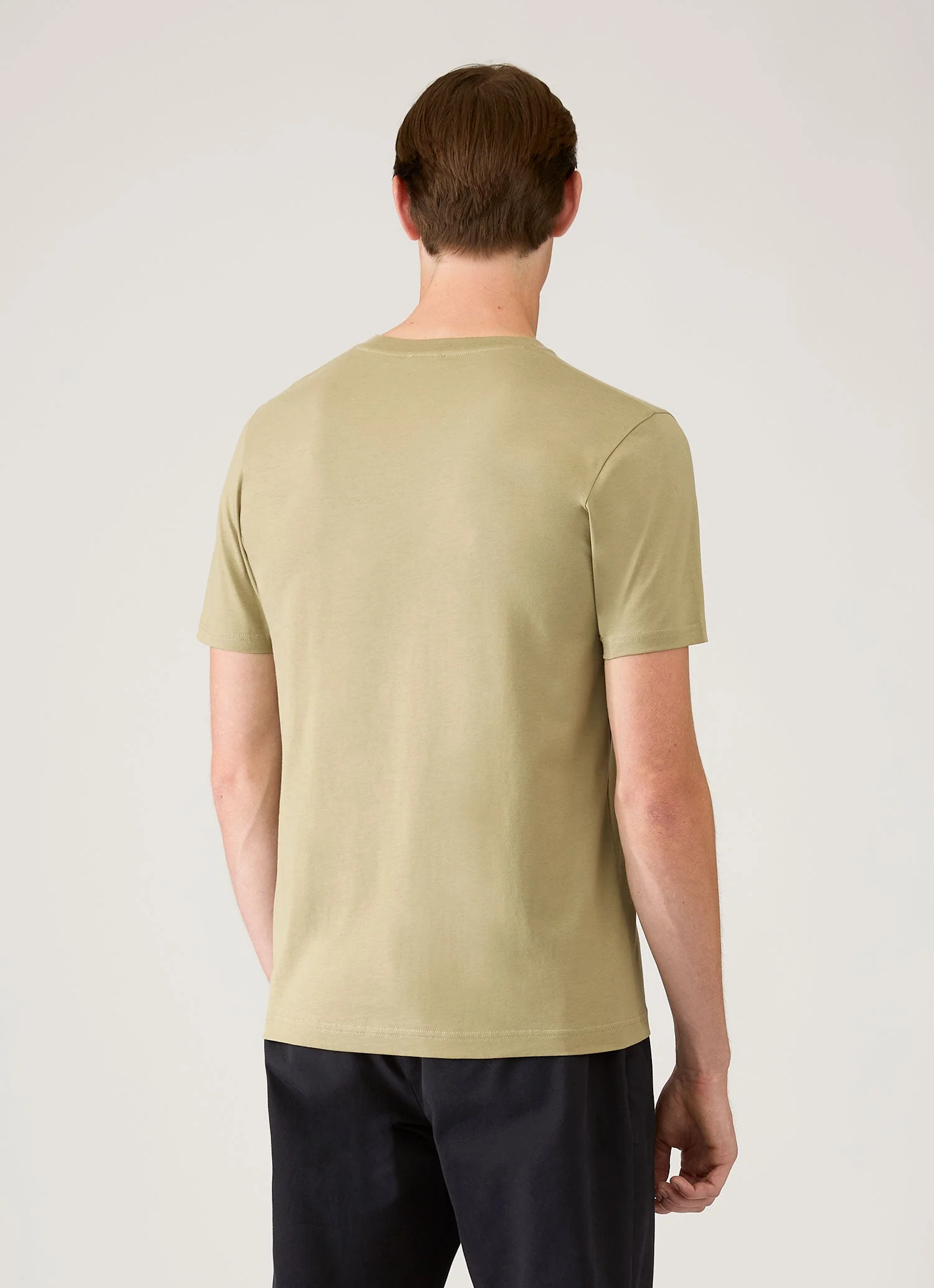 Men's Riviera Midweight T-shirt in Pistachio - Image 5