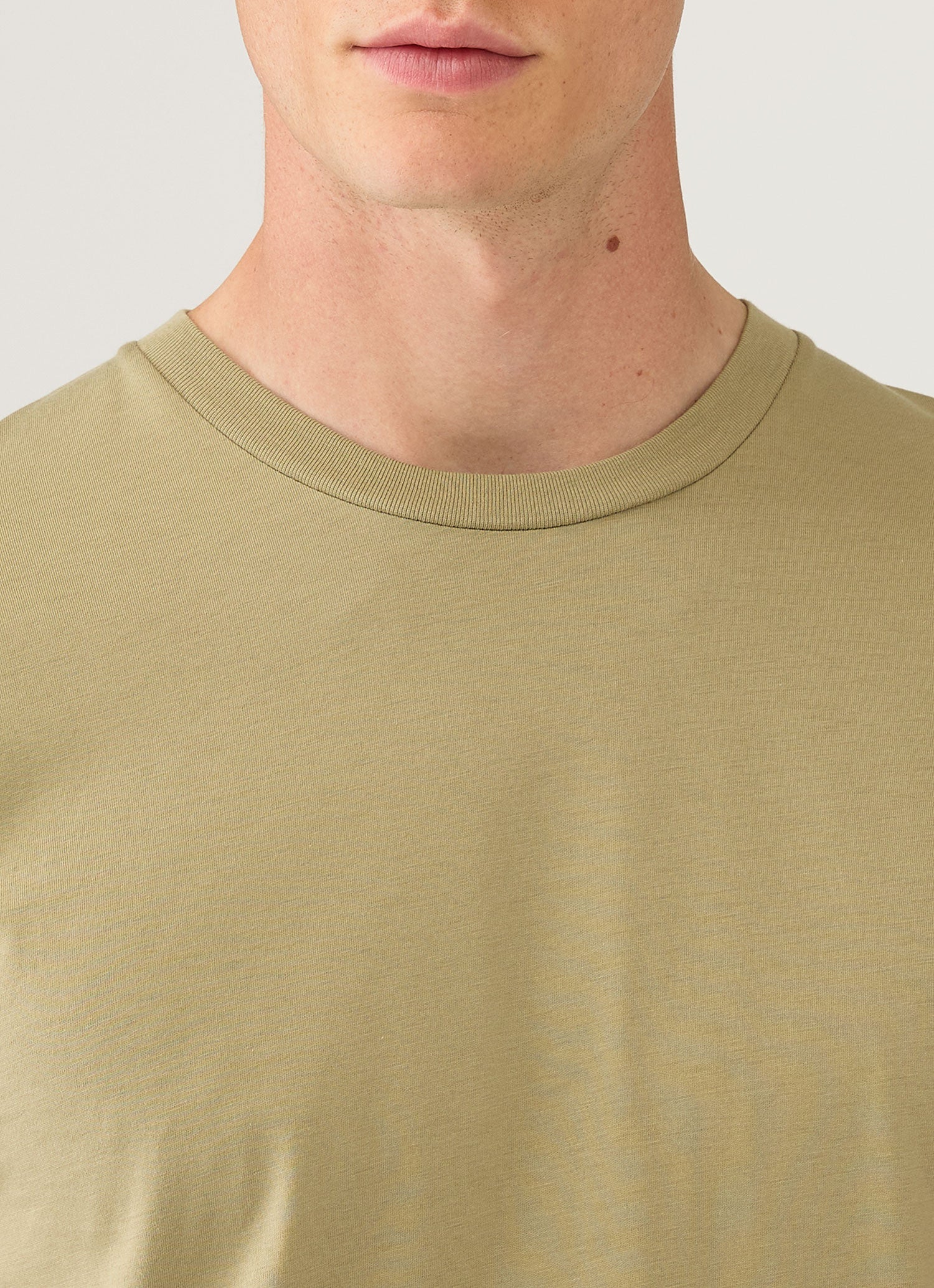 Men's Riviera Midweight T-shirt in Pistachio - Image 6