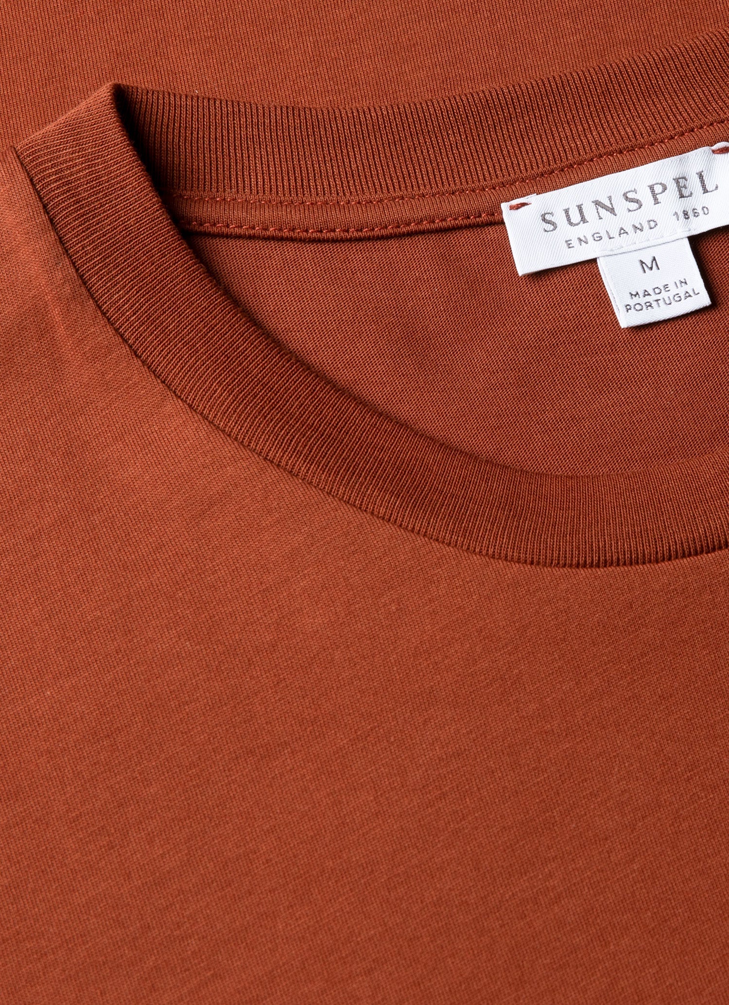 Men's Riviera Midweight T-shirt in Rust - Image 4