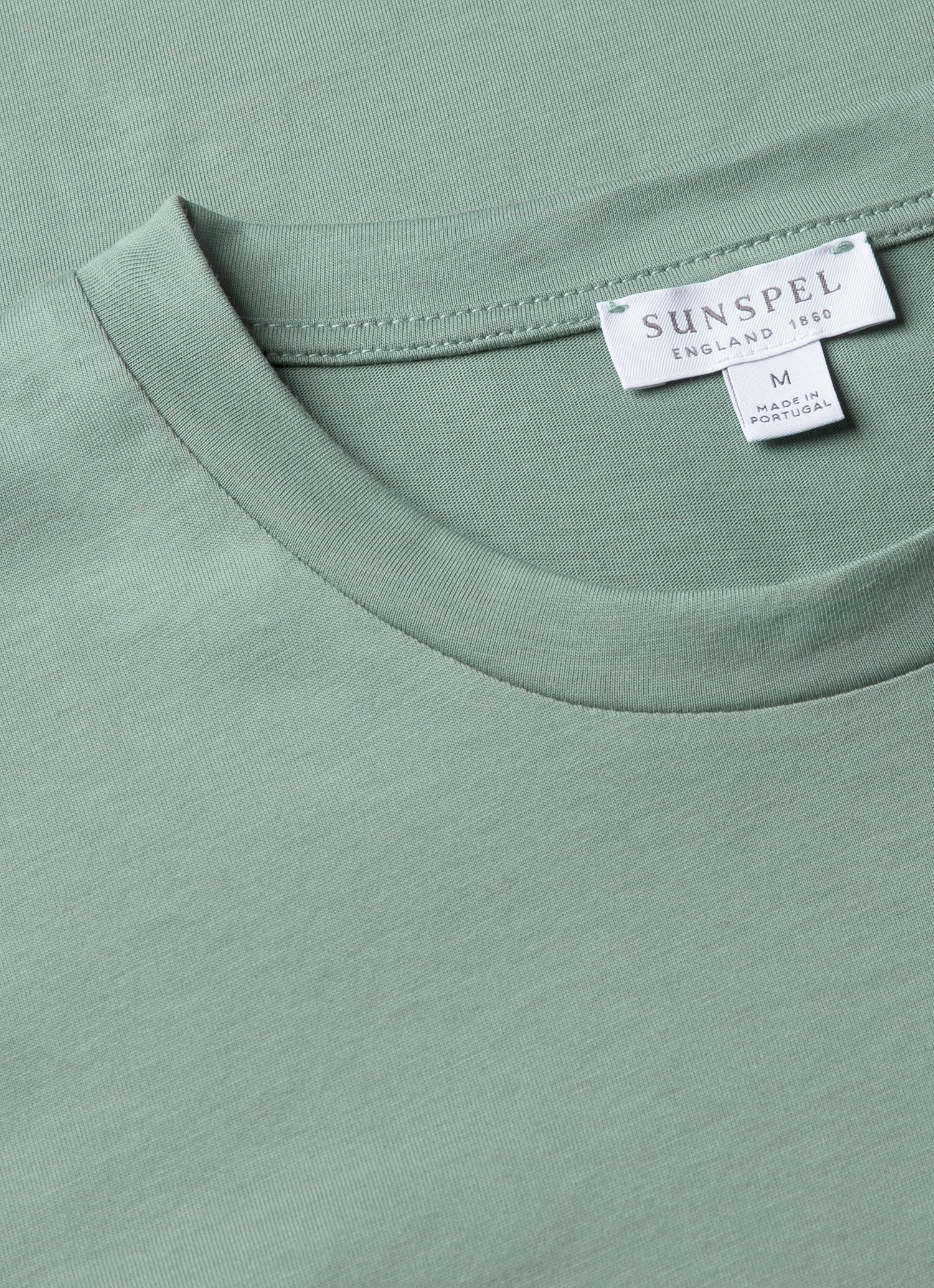 Men's Riviera Midweight T-shirt in Steel Green - Image 4