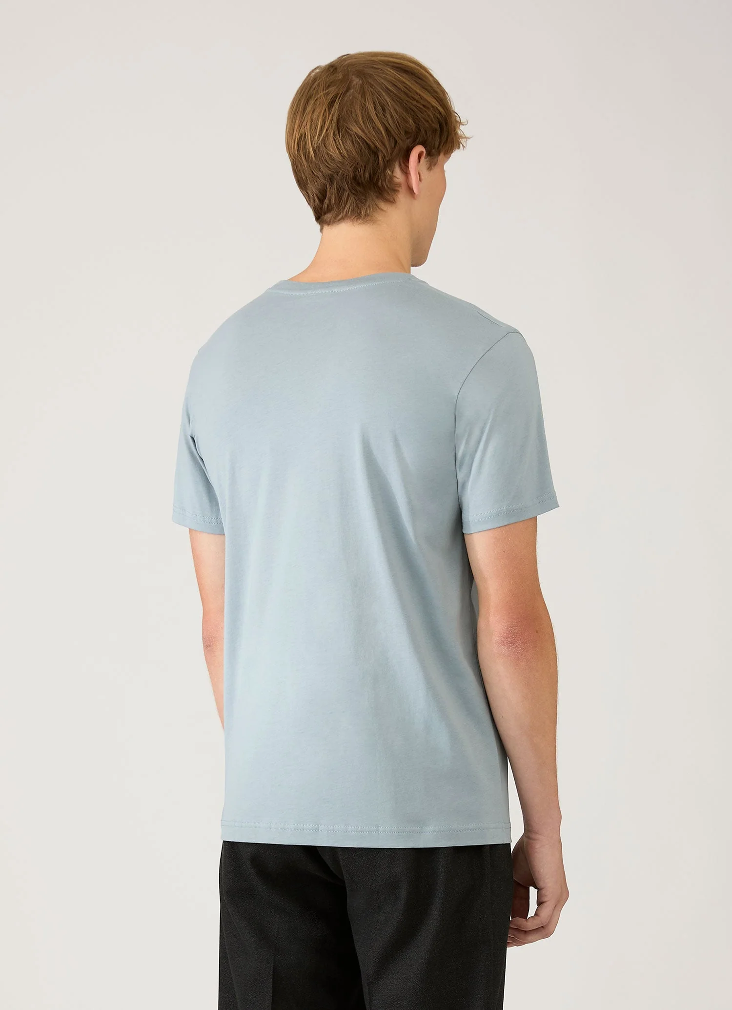 Men's Riviera Midweight T-shirt in Stone Blue - Image 5