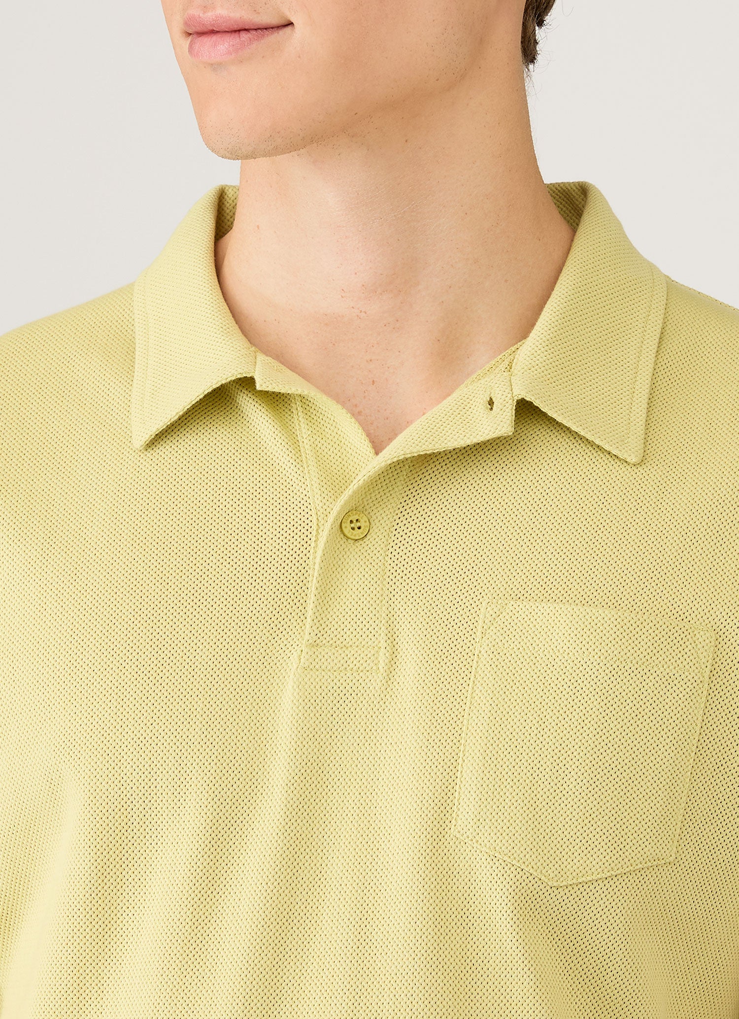 Men's Riviera Polo Shirt in Avocado - Image 6