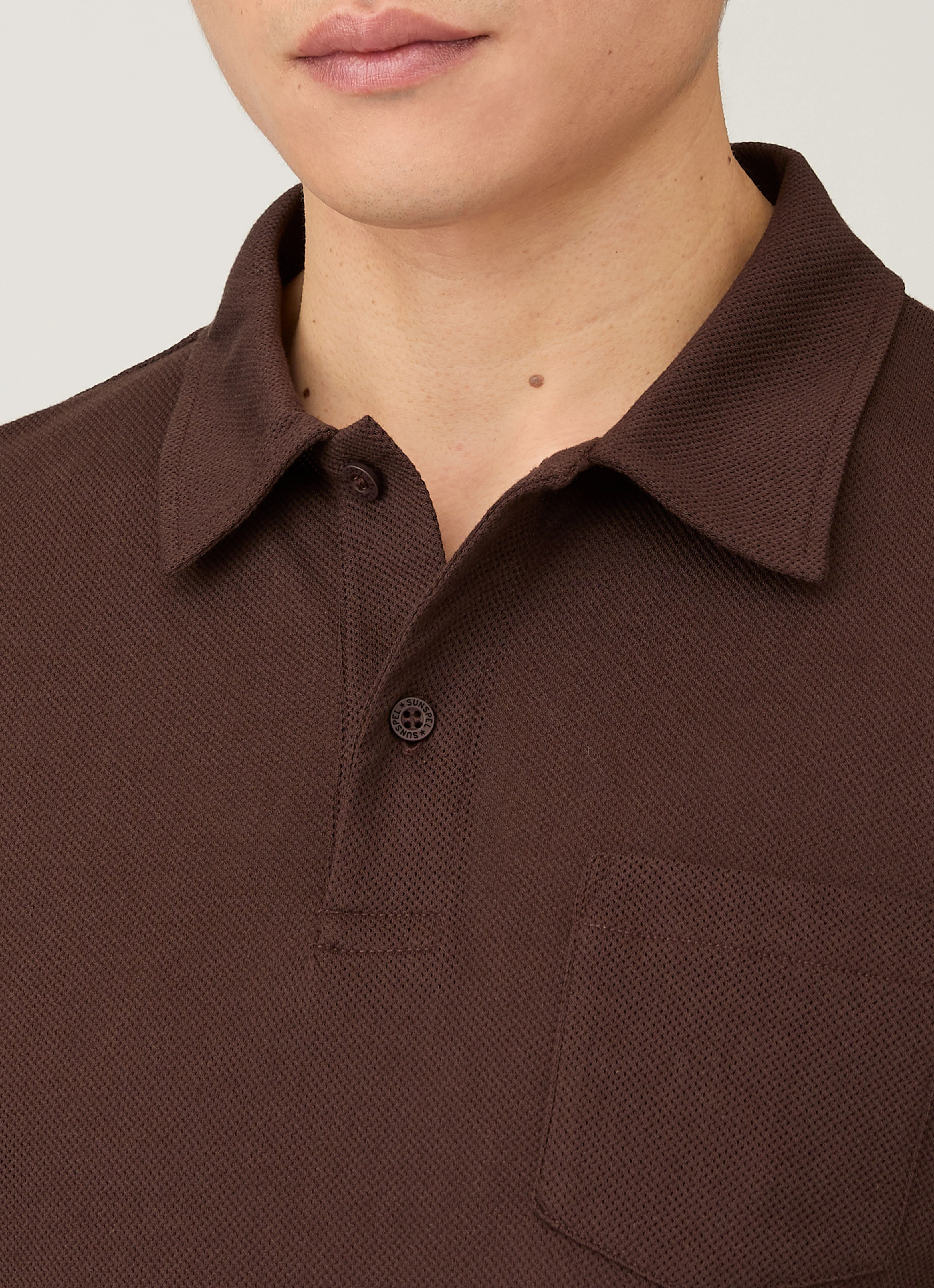 Men's Riviera Polo Shirt in Bakelite - Image 6