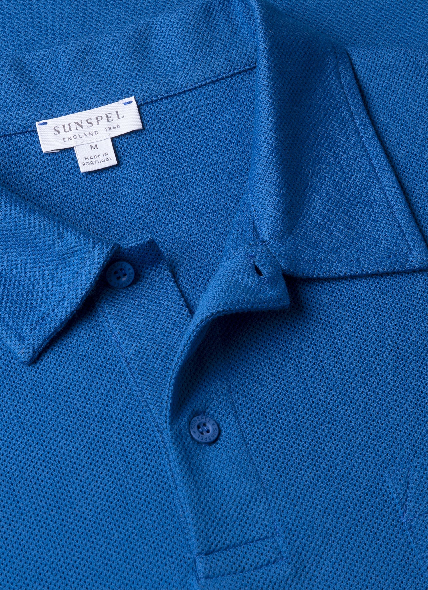 Men's Riviera Polo Shirt in Cobalt - Image 4