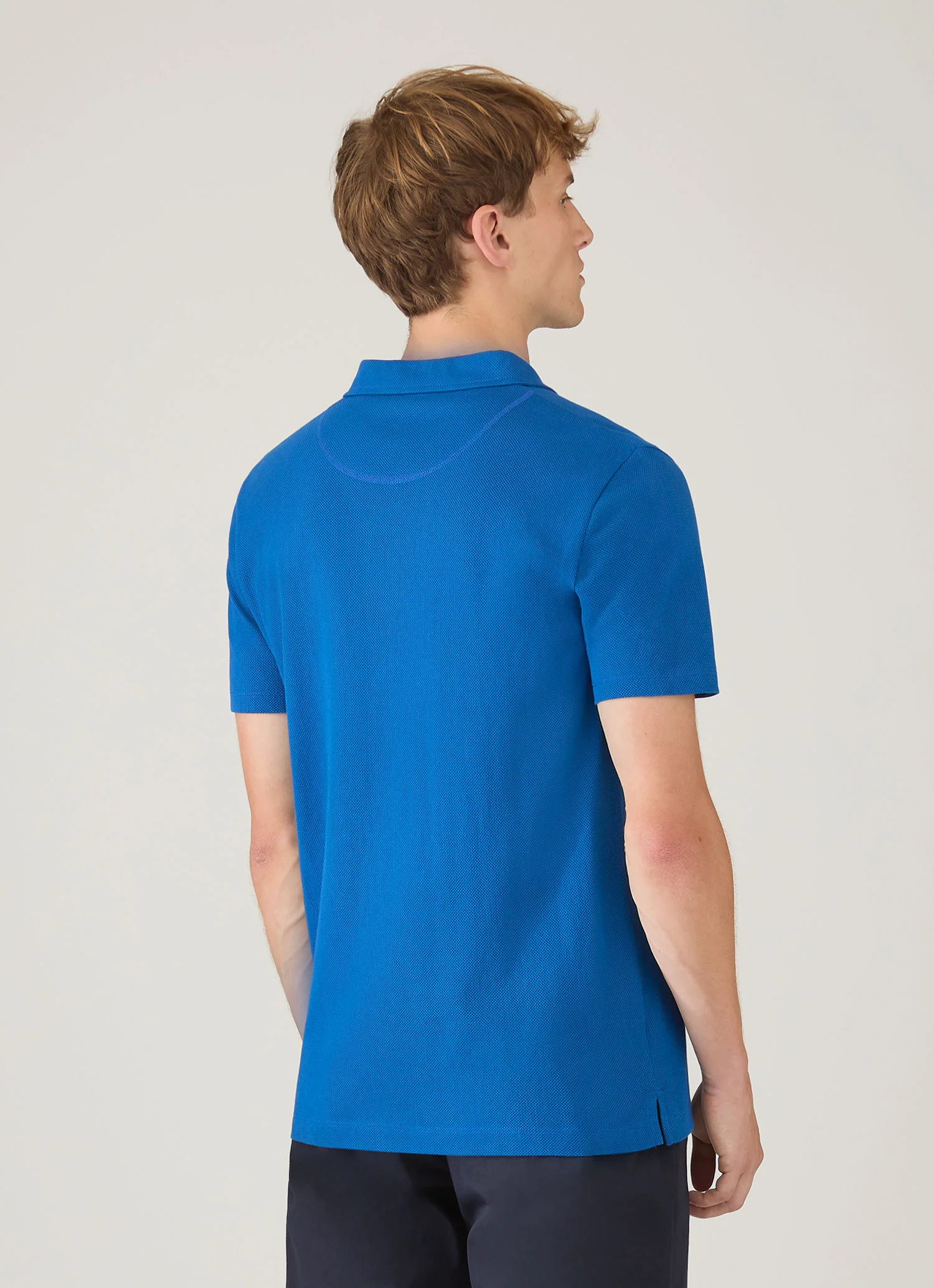 Men's Riviera Polo Shirt in Cobalt - Image 5