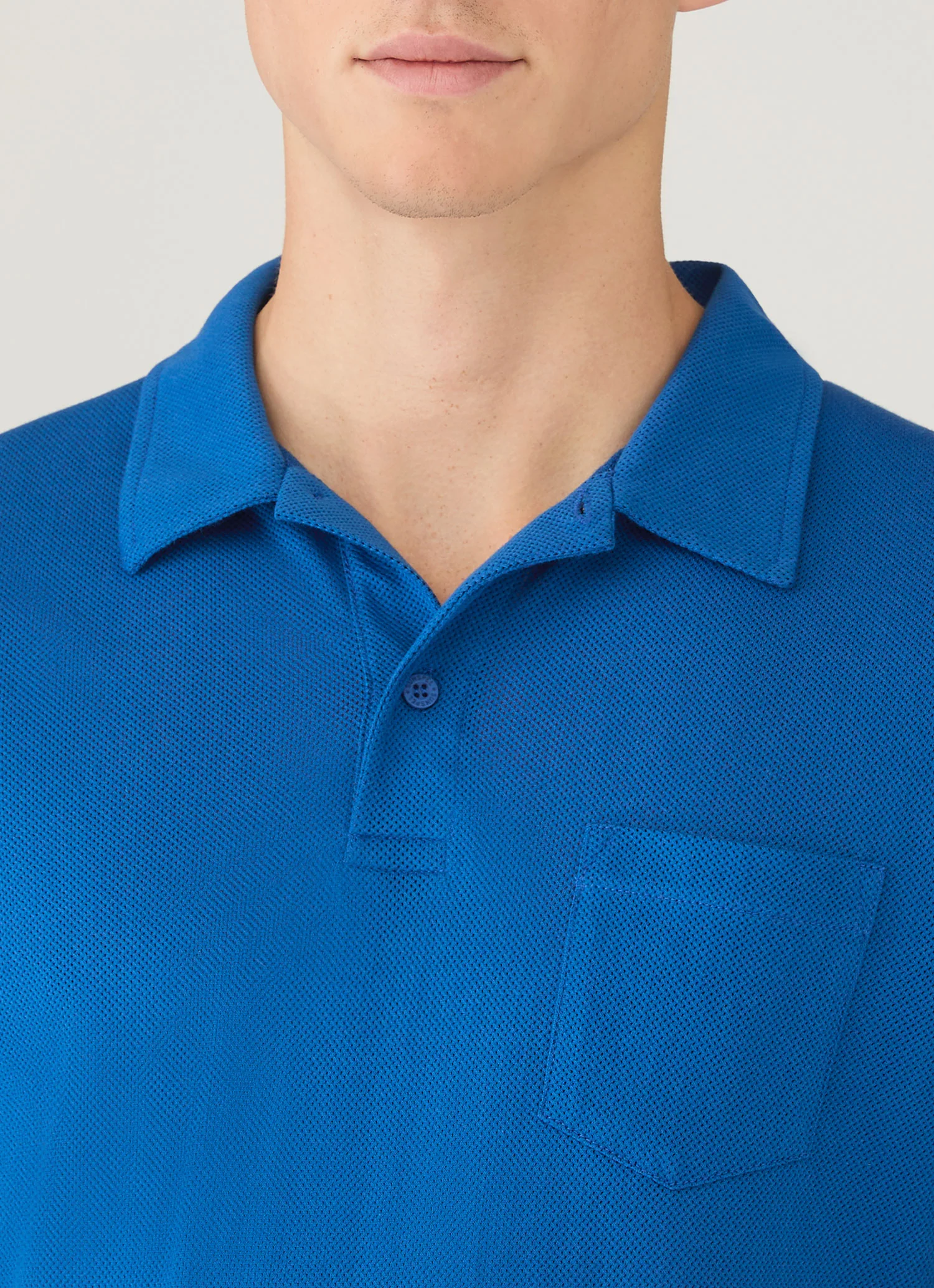 Men's Riviera Polo Shirt in Cobalt - Image 6
