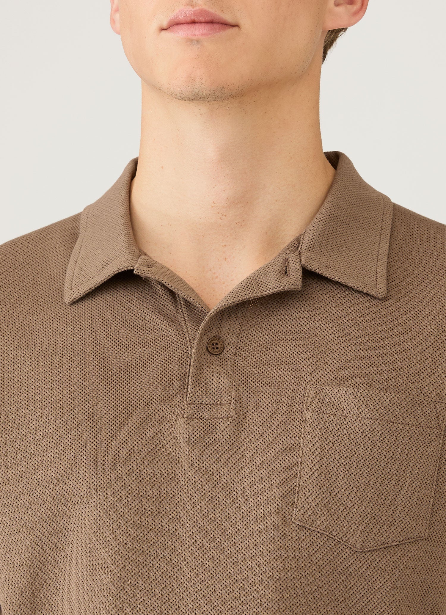 Men's Riviera Polo Shirt in Dark Cedar - Image 6