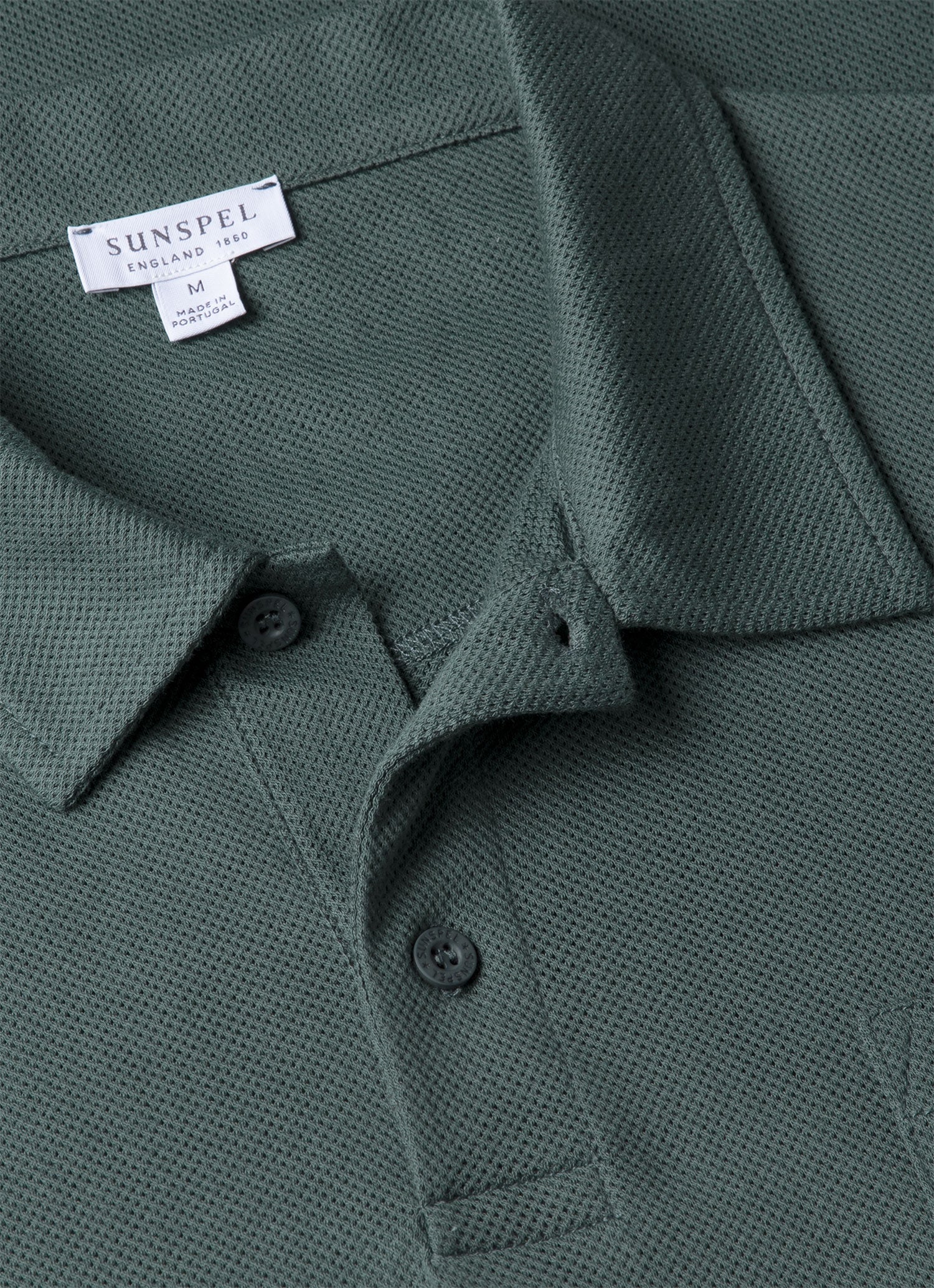 Men's Riviera Polo Shirt in Dark Petrol - Image 4