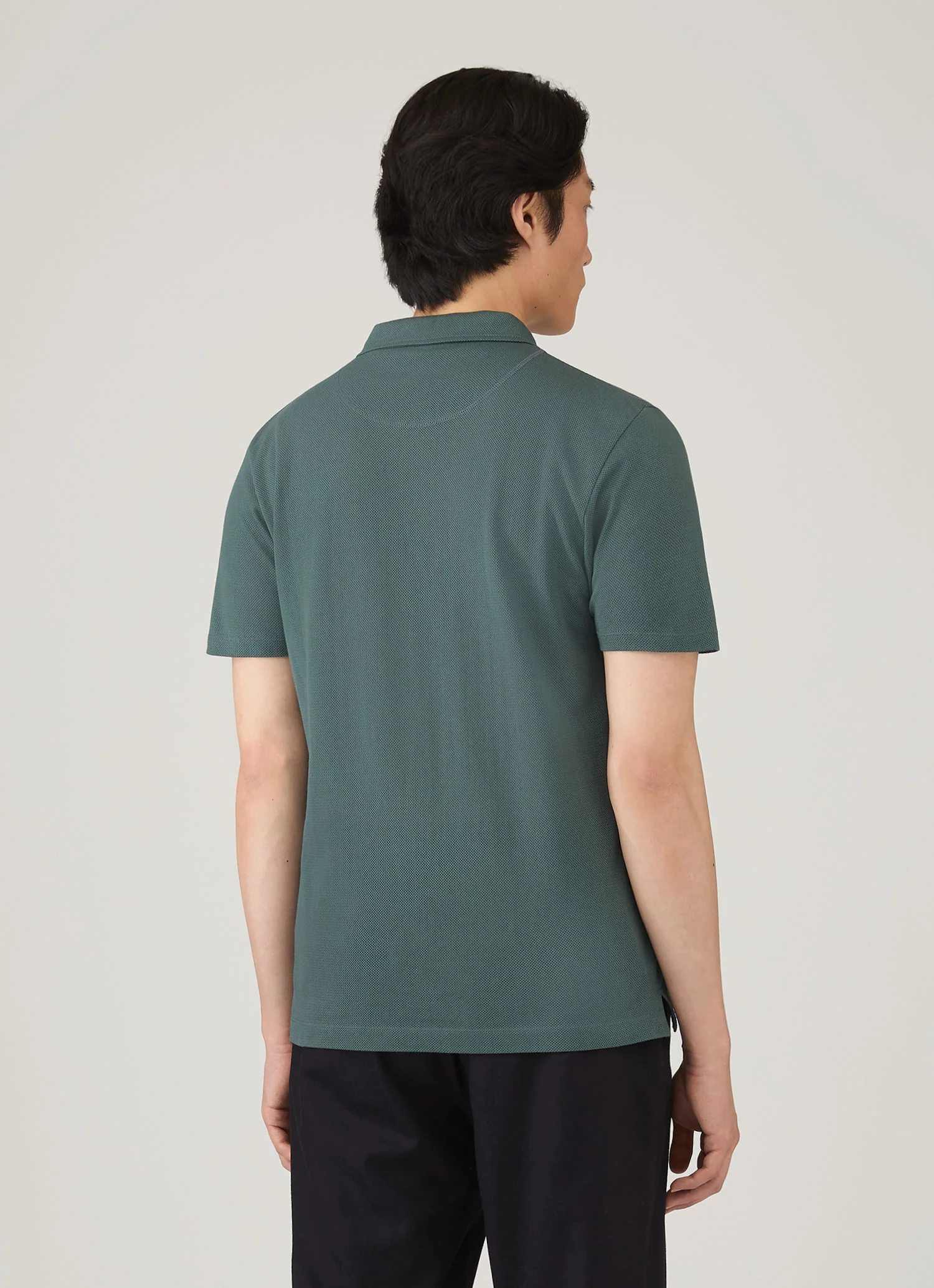 Men's Riviera Polo Shirt in Dark Petrol - Image 5