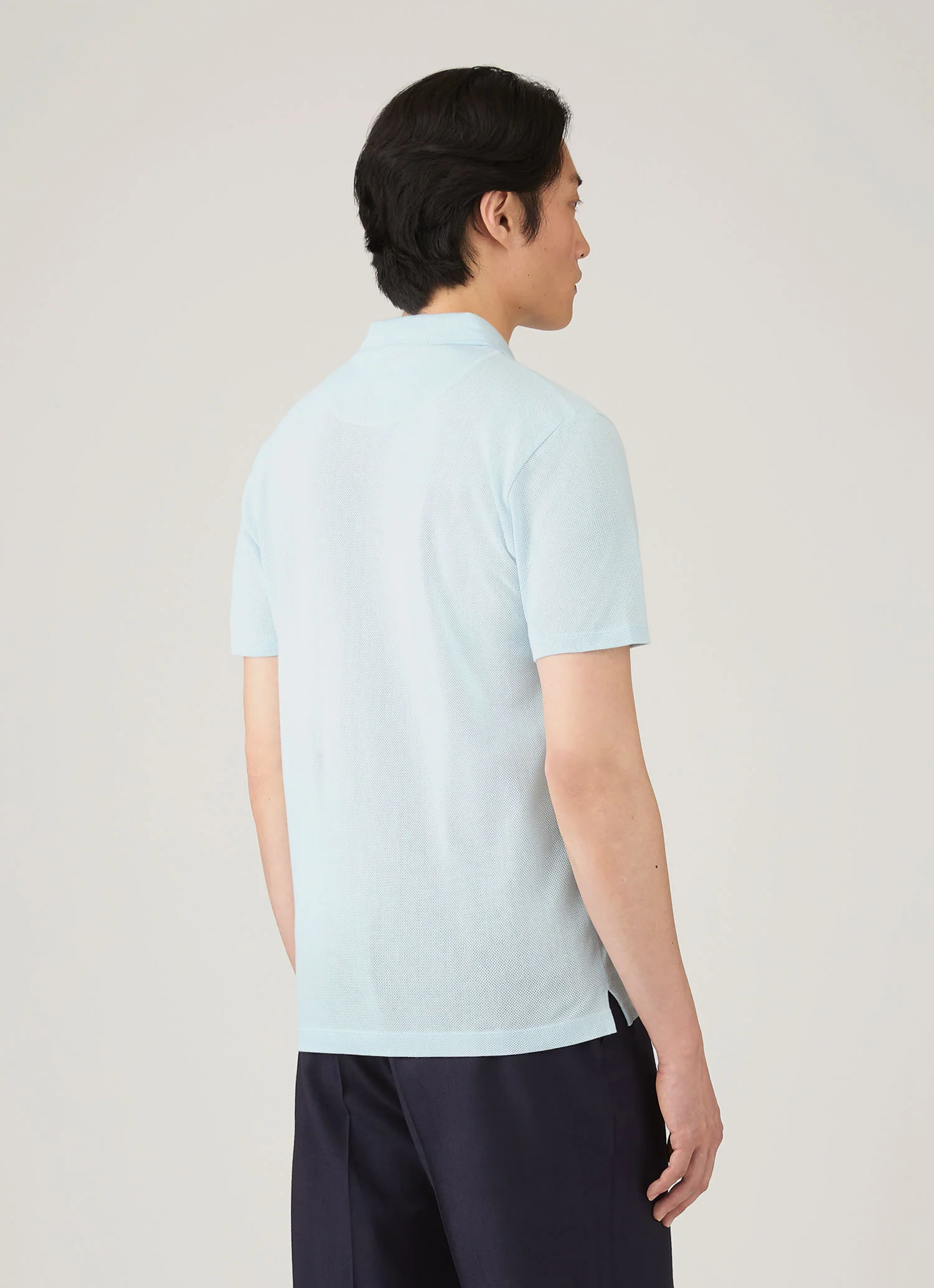Men's Riviera Polo Shirt in Frost Blue - Image 5