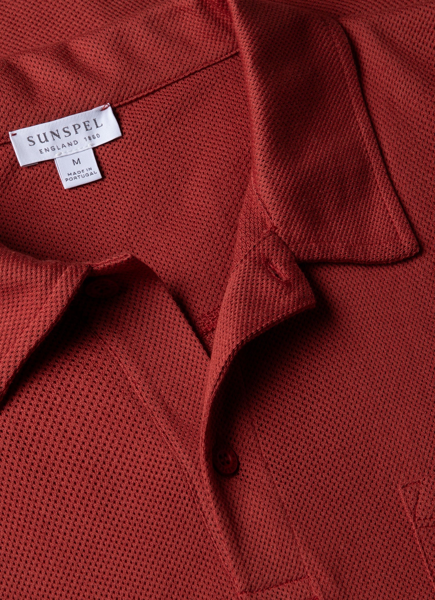 Men's Riviera Polo Shirt in Garnet Red - Image 4