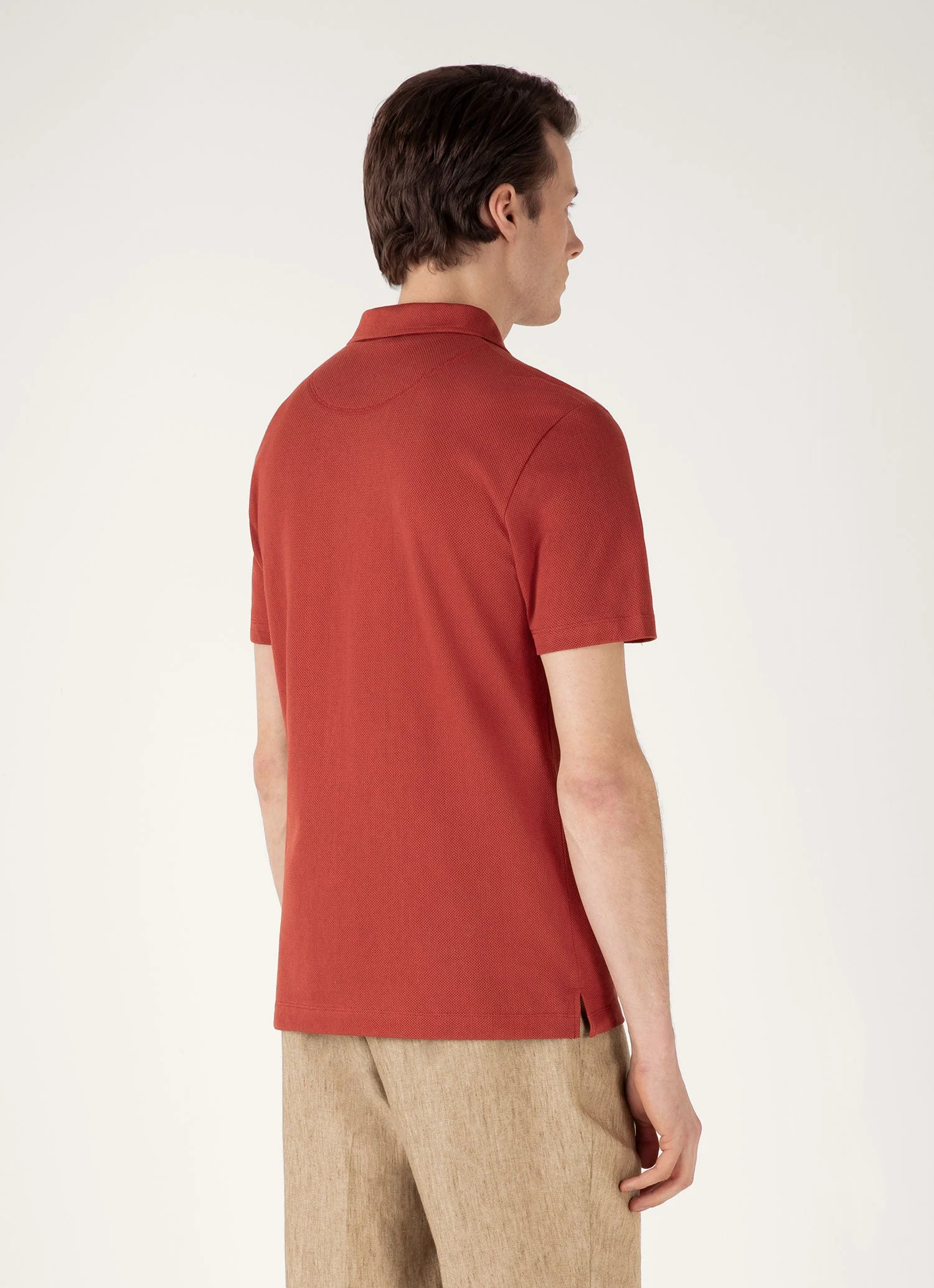 Men's Riviera Polo Shirt in Garnet Red - Image 5