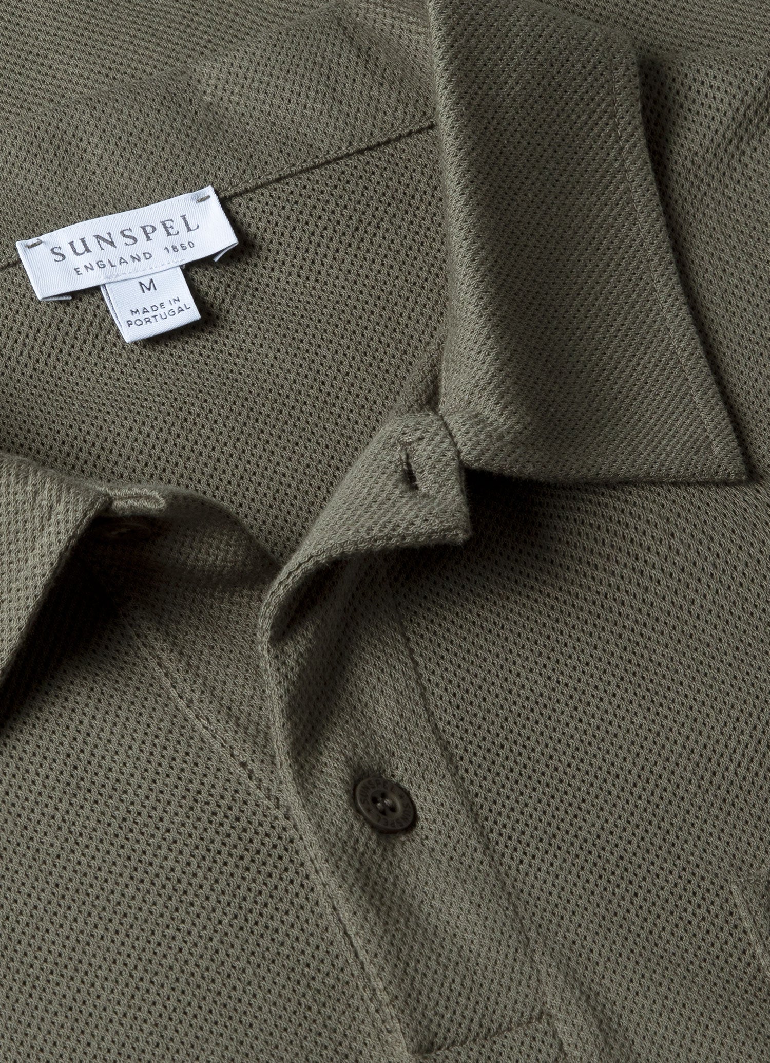 Men's Riviera Polo Shirt in Khaki - Image 4