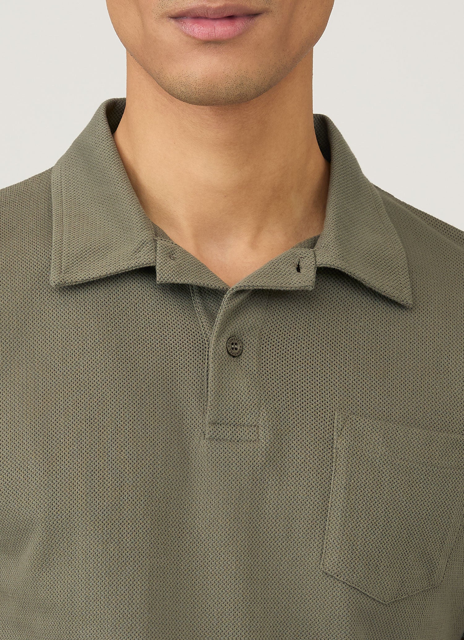 Men's Riviera Polo Shirt in Khaki - Image 6