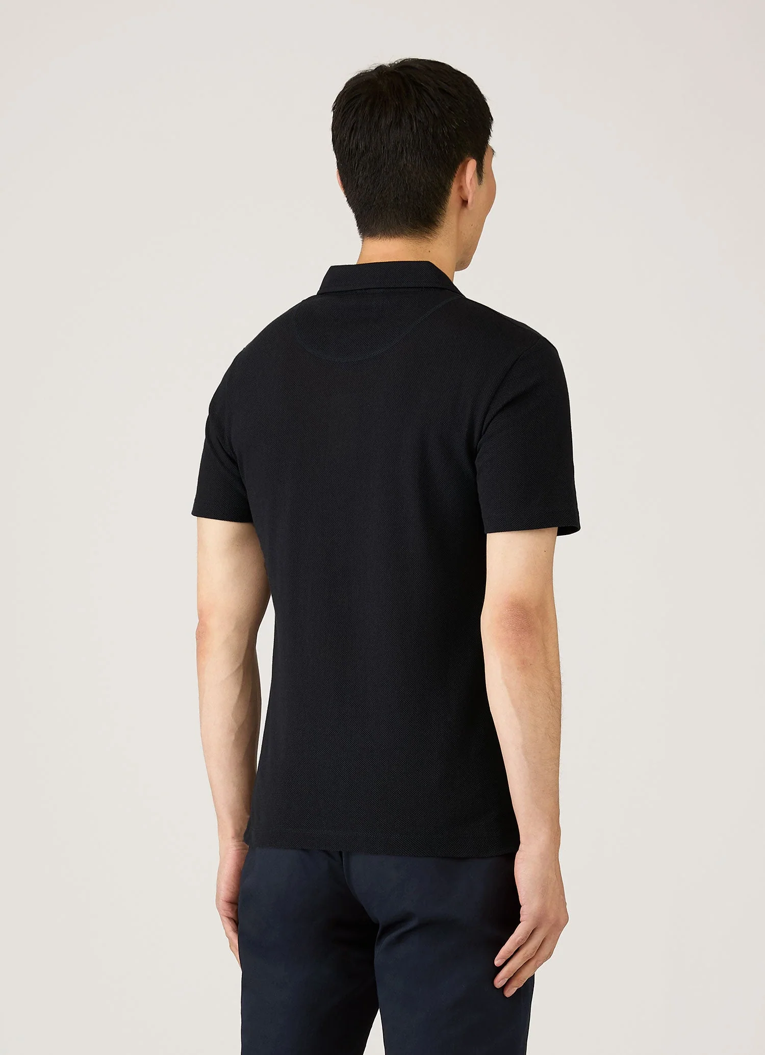 Men's Riviera Polo Shirt in Midnight Navy - Image 5