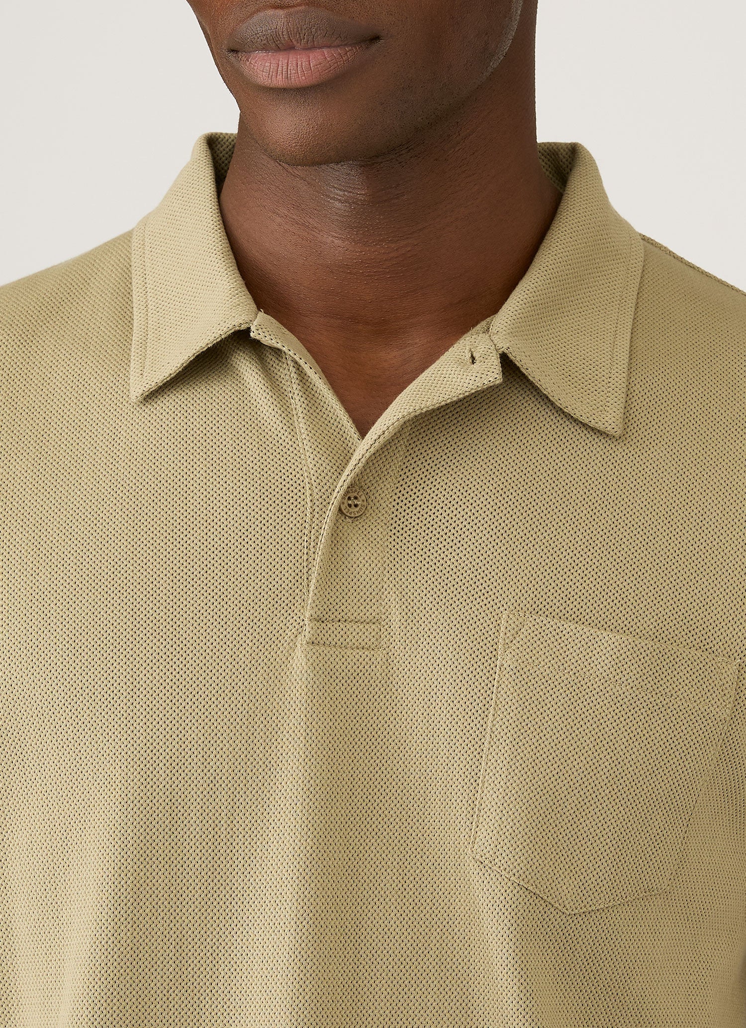 Men's Riviera Polo Shirt in Pistachio - Image 6