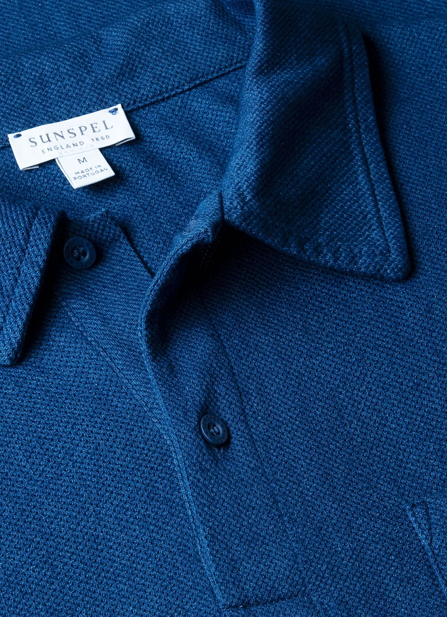 Men's Riviera Polo Shirt in Real Indigo - Image 4