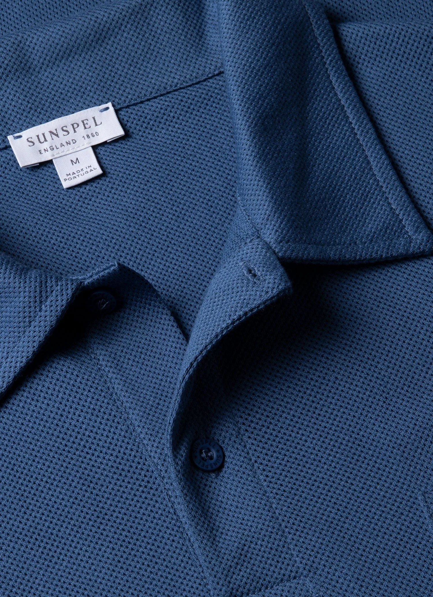 Men's Riviera Polo Shirt in Soft Denim - Image 4