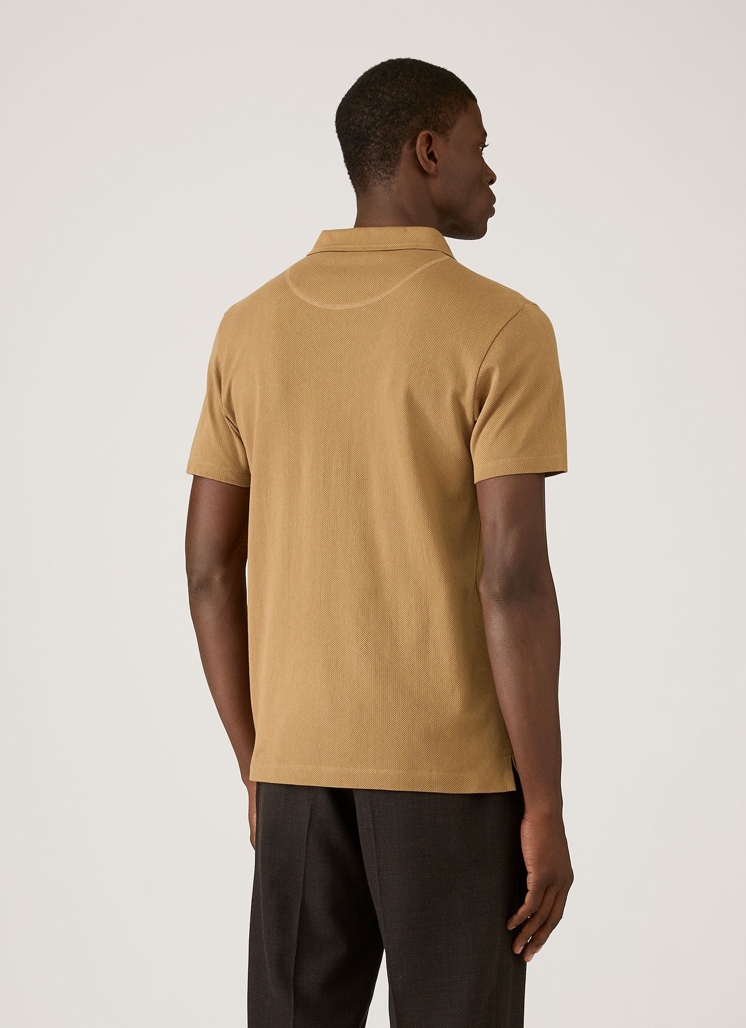 Men's Riviera Polo Shirt in Walnut - Image 5
