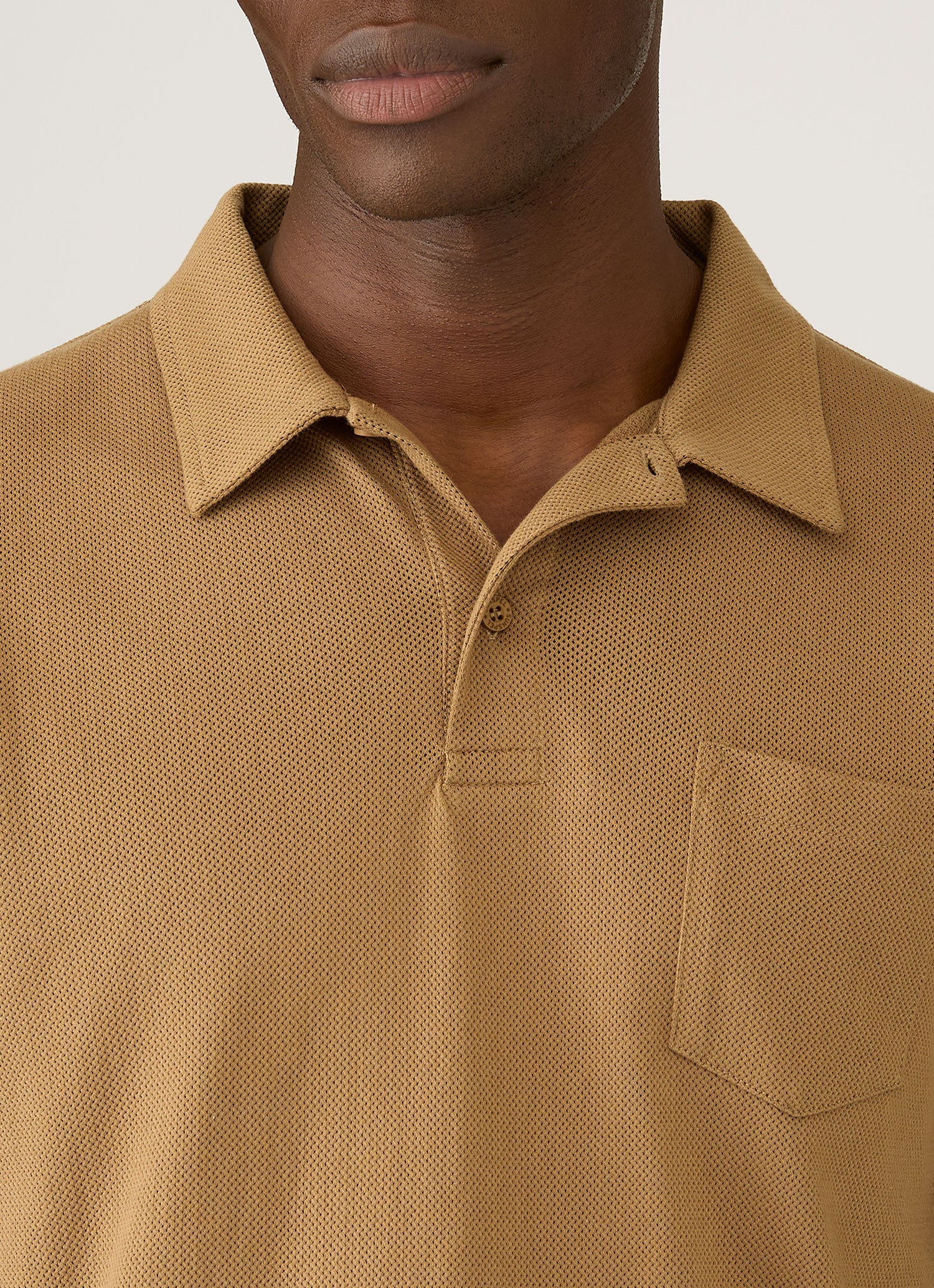 Men's Riviera Polo Shirt in Walnut - Image 6