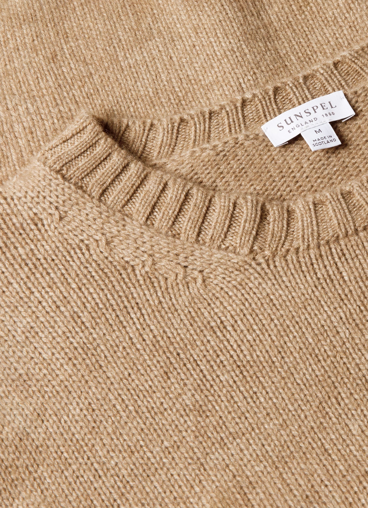 Men's Roxburgh Cashmere Jumper in Natural Brown - Image 4