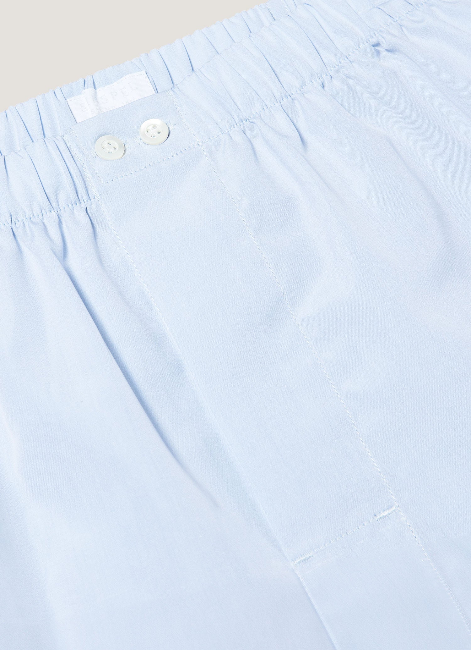 Men's Sea Island Cotton Boxer Short in Light Blue - Image 4