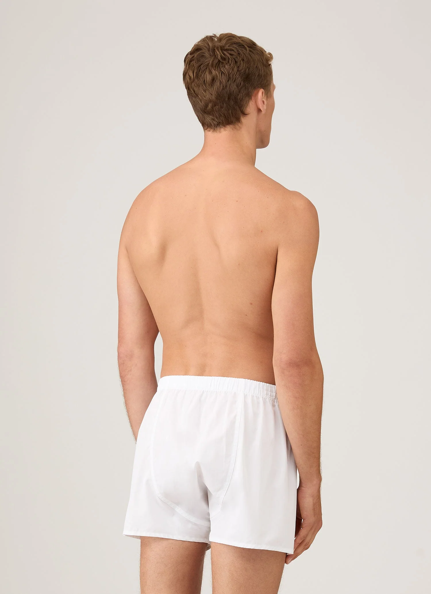 Men's Sea Island Cotton Boxer Short in White - Image 3