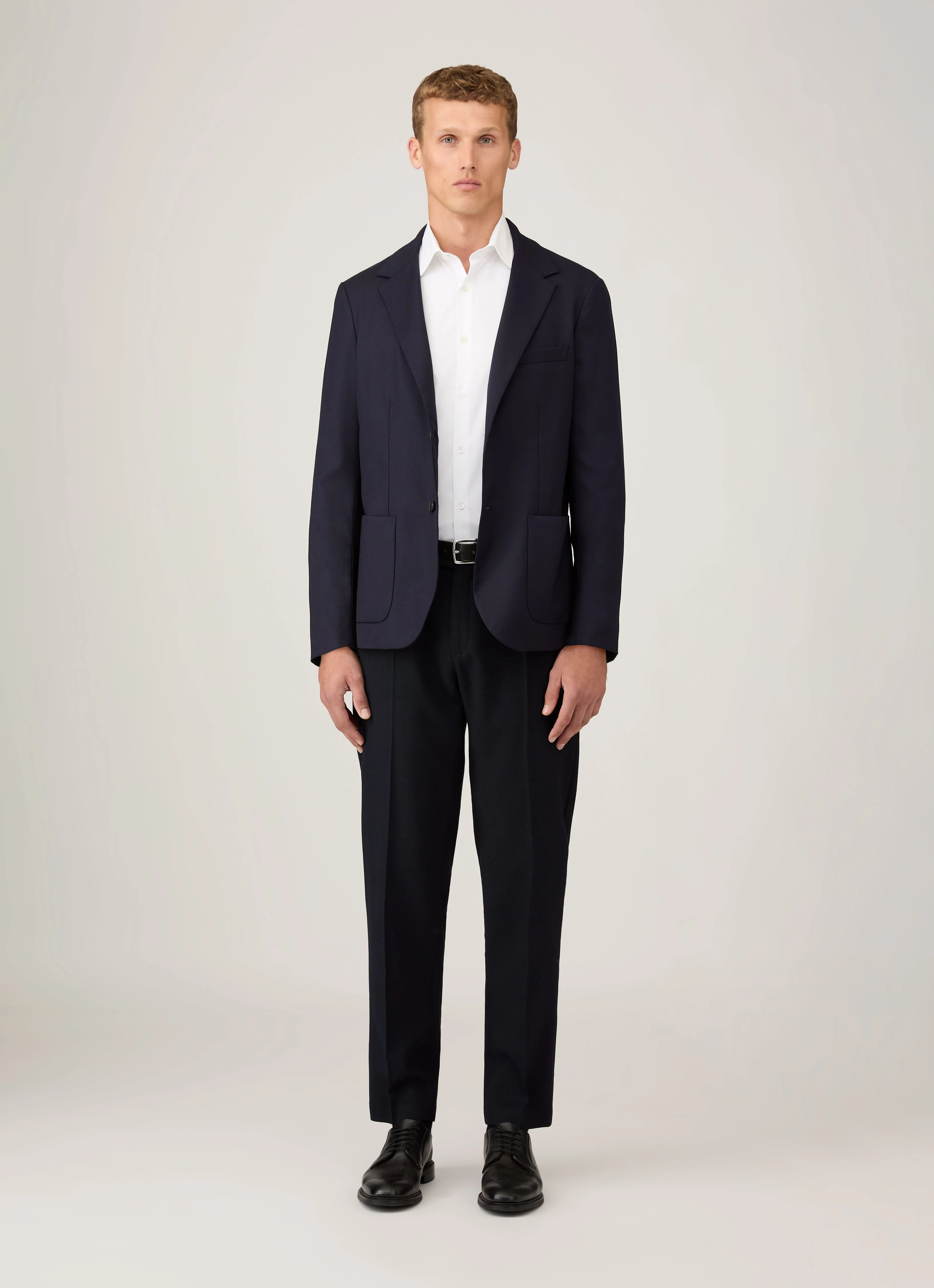 Men's Sea Island Cotton Shirt in White - Image 3