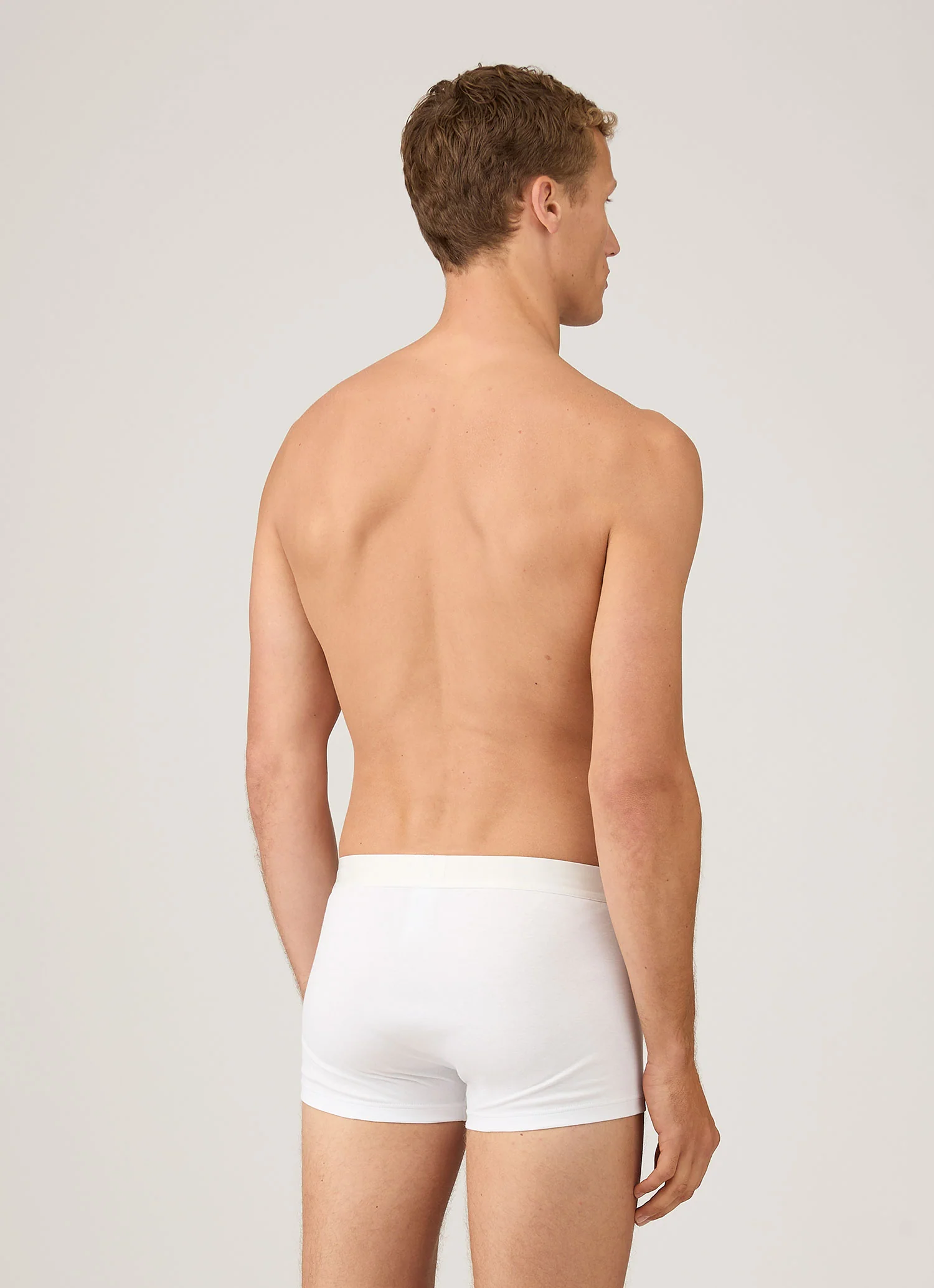 Men's Sea Island Cotton Trunks in White - Image 3