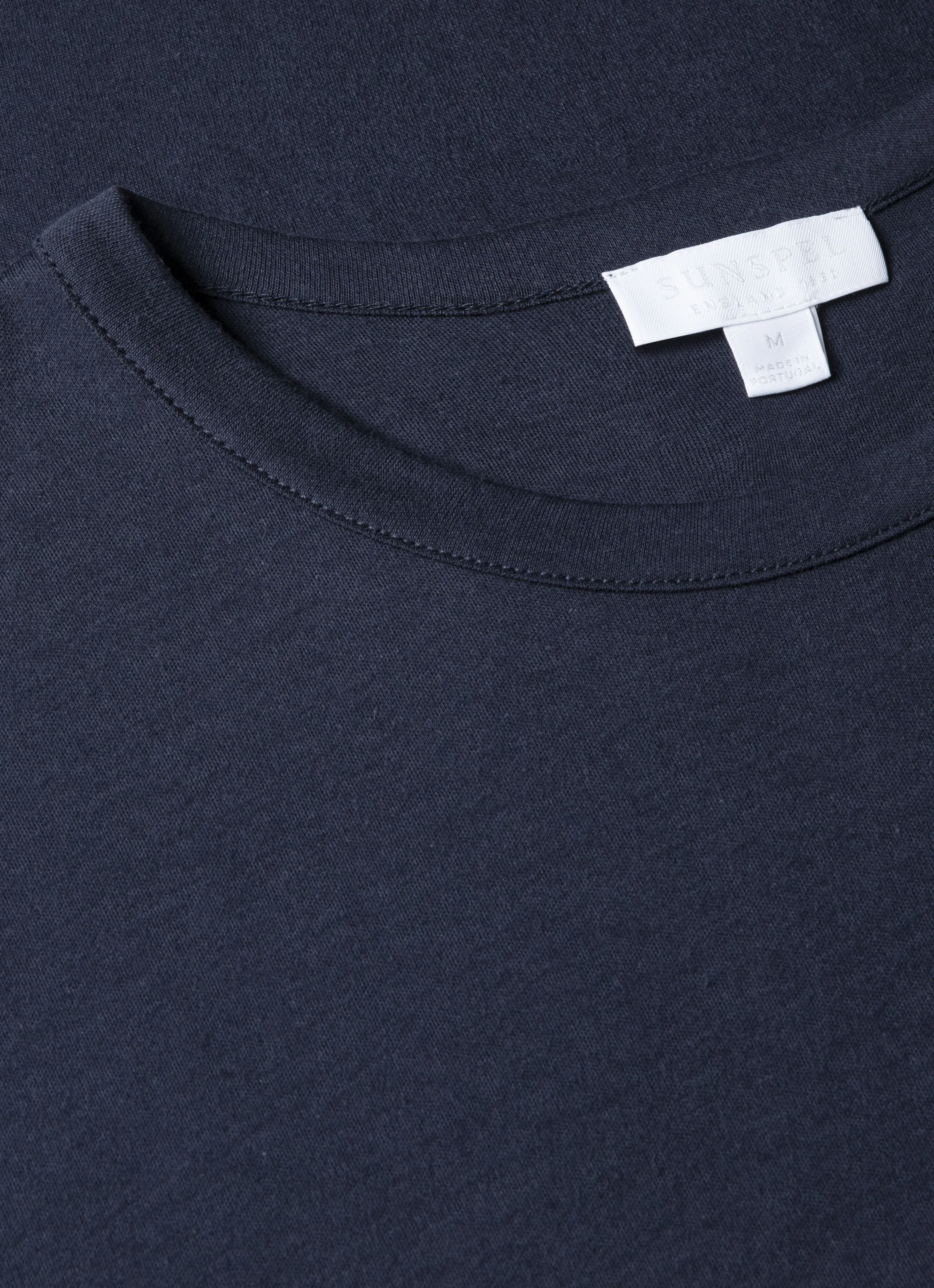 Men's Sea Island Cotton T-shirt in Navy - Image 4