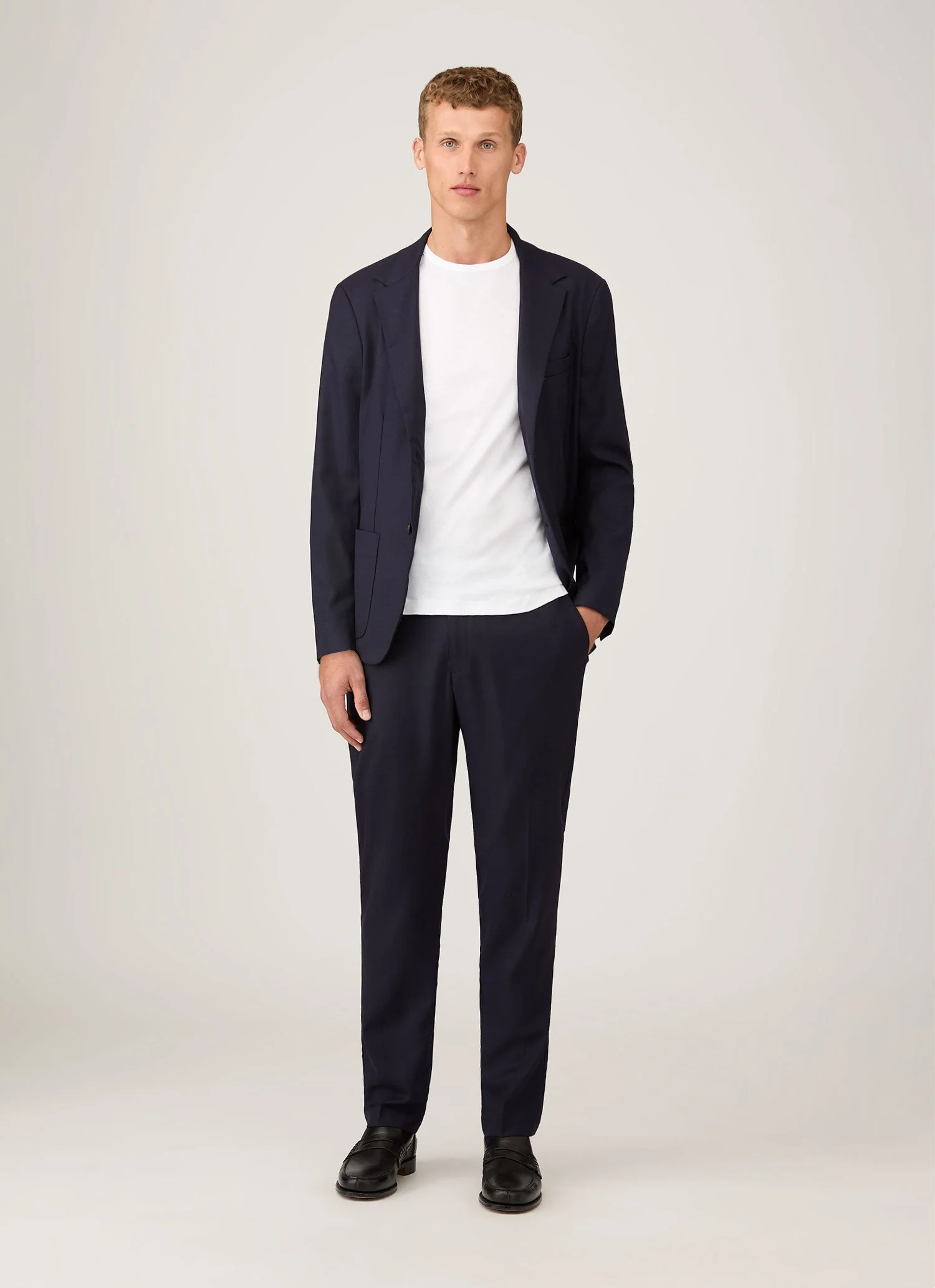 Men's Sea Island Cotton T-shirt in White - Image 3