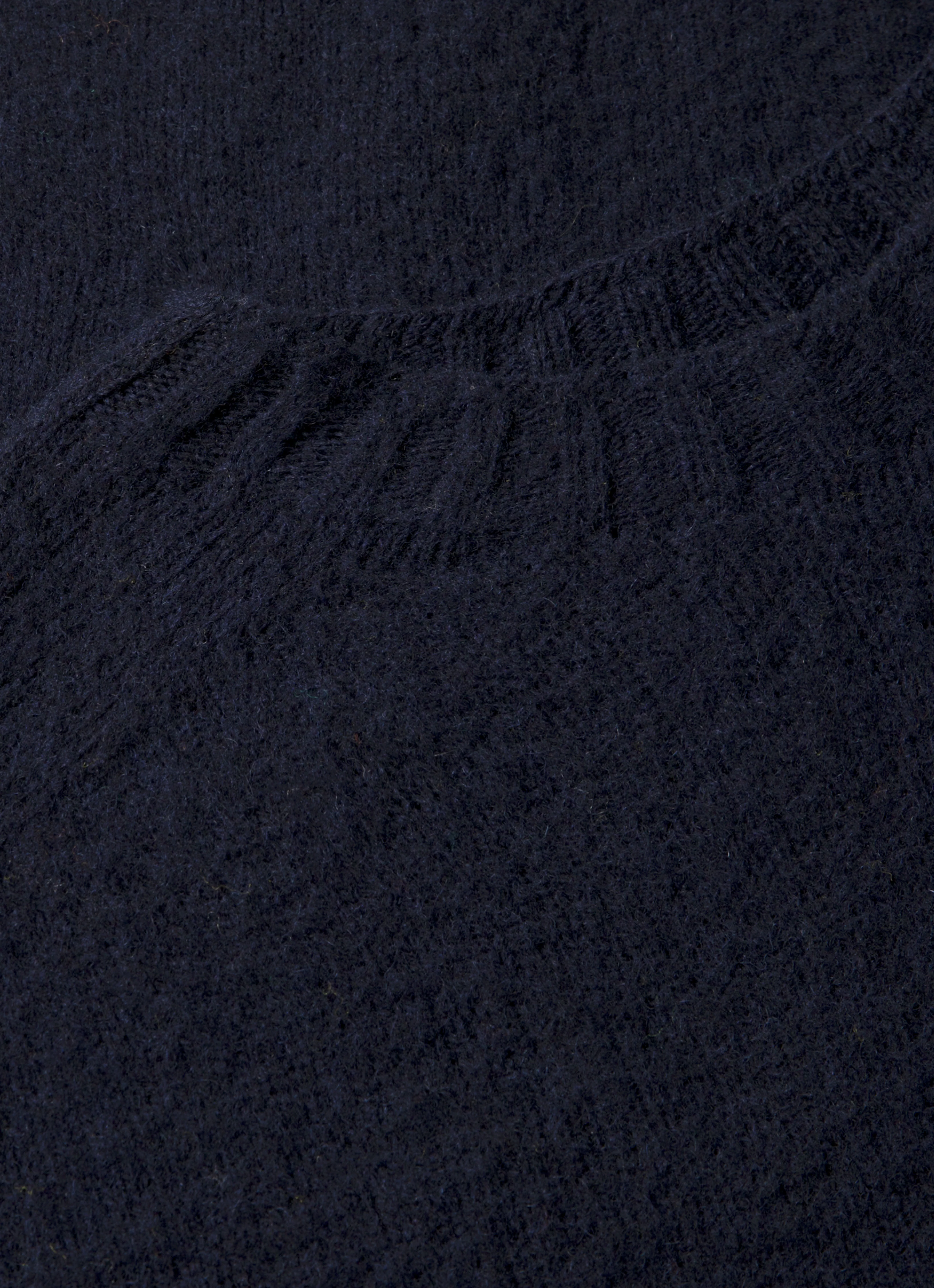 Men's Shetland Crew Neck Jumper in Navy - Image 4