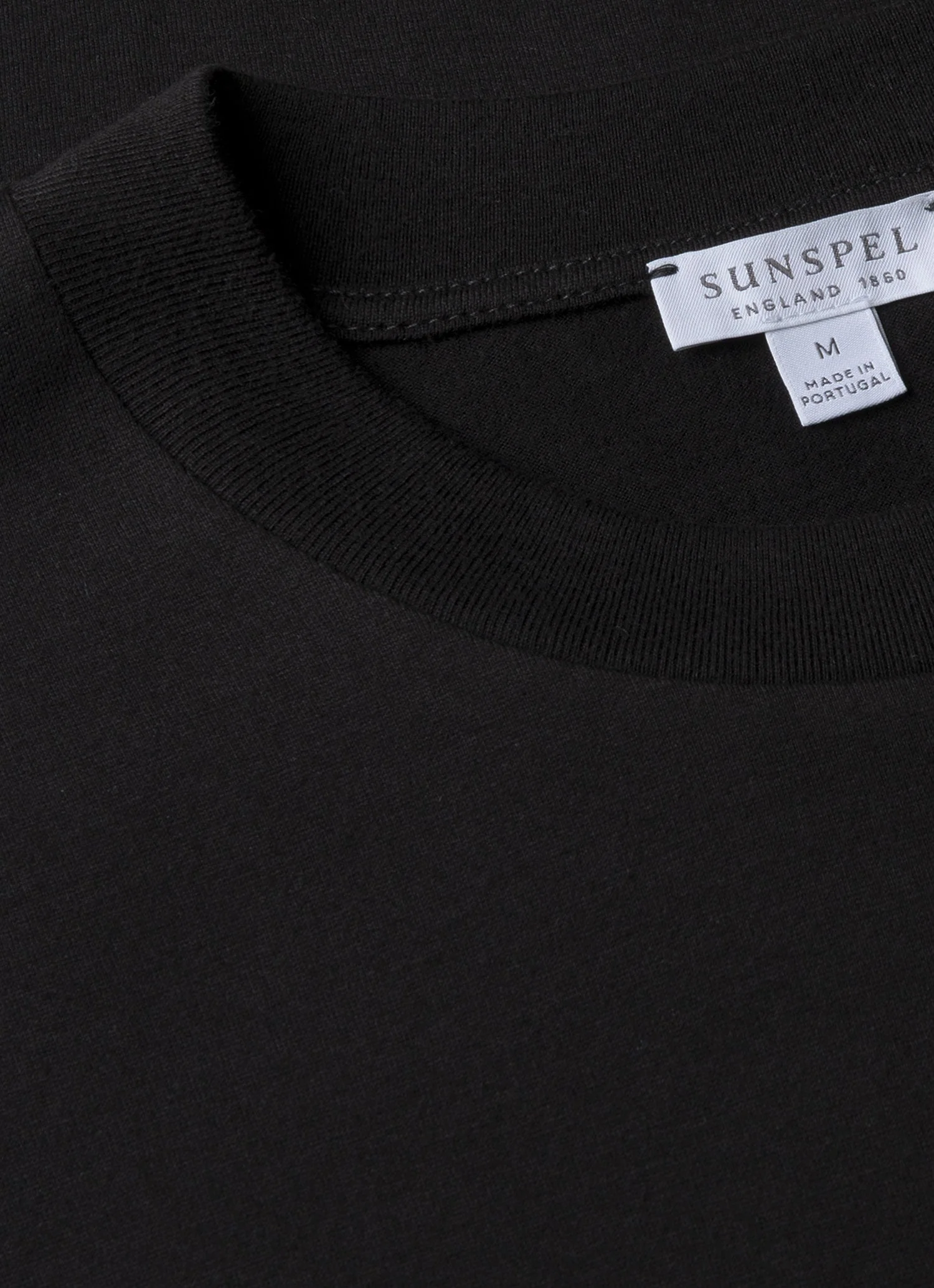 Men's Silk Cotton Cashmere T-shirt in Black - Image 4