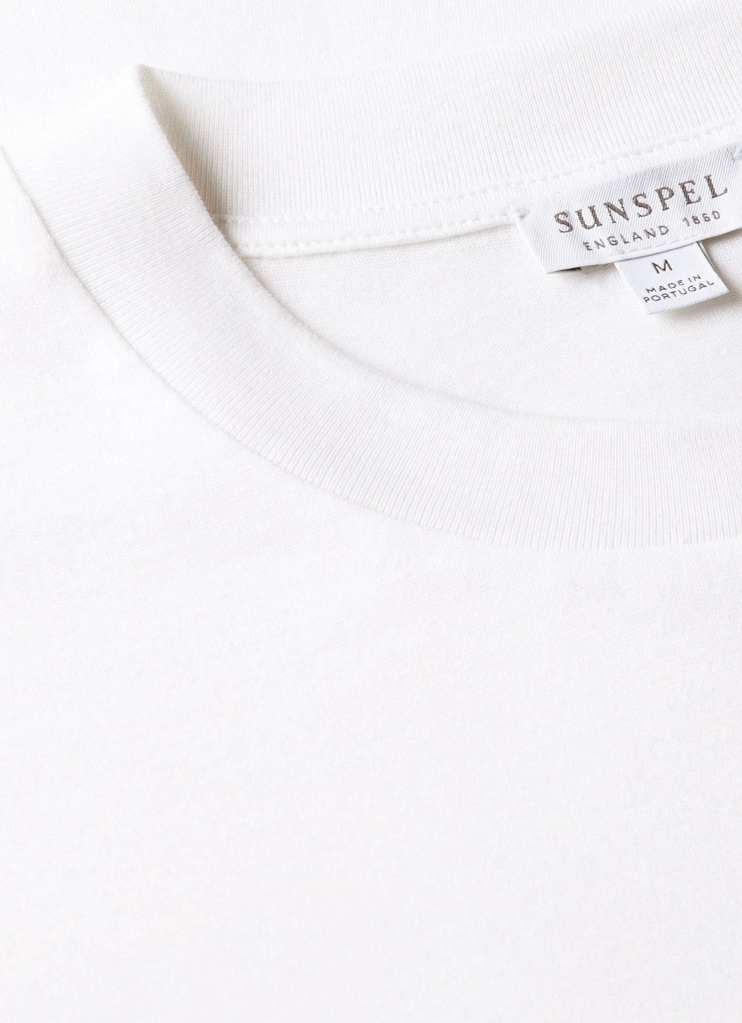 Men's Silk Cotton Cashmere T-shirt in White - Image 4