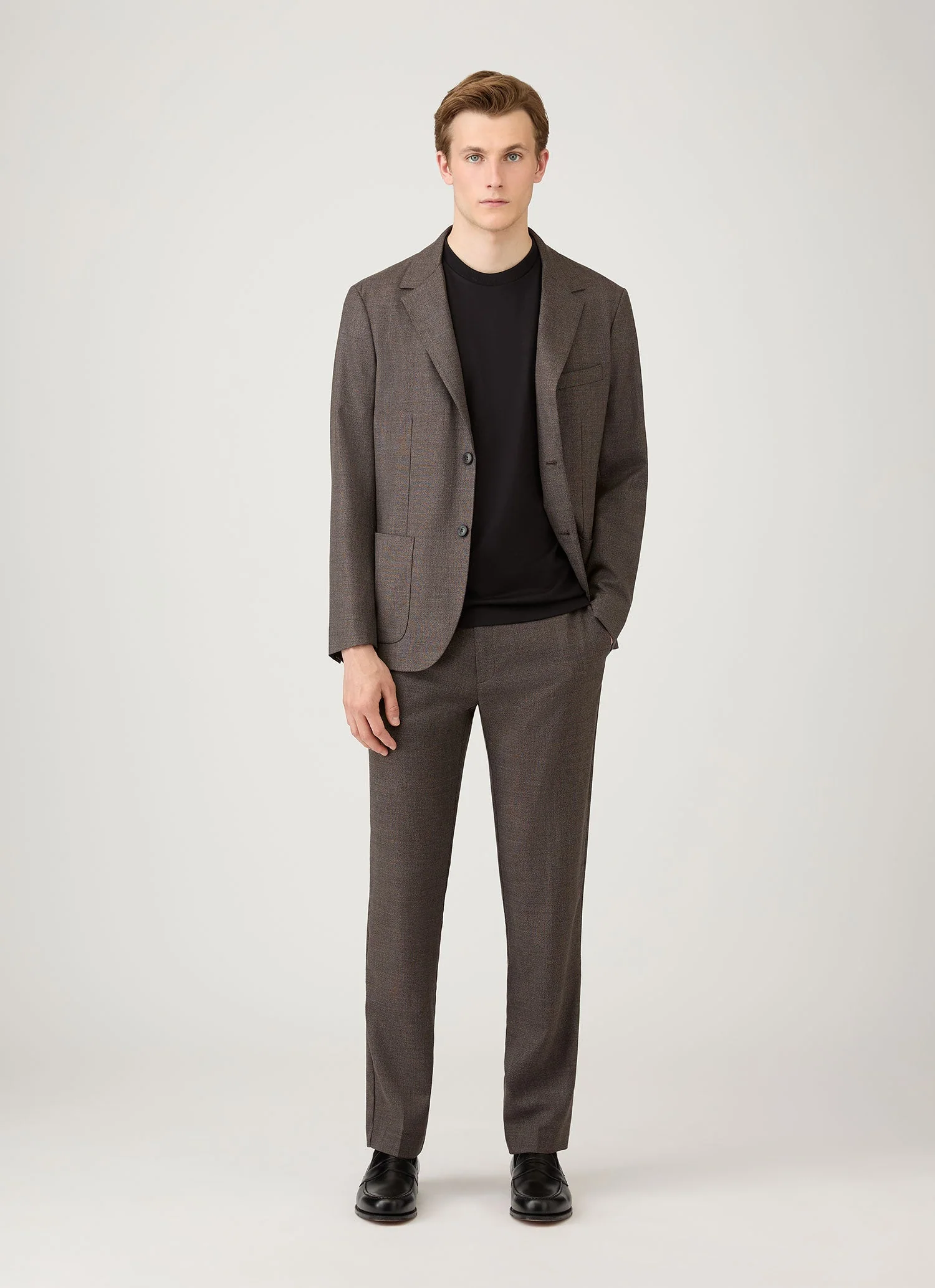 Men's Silk Cotton T-shirt in Black - Image 3