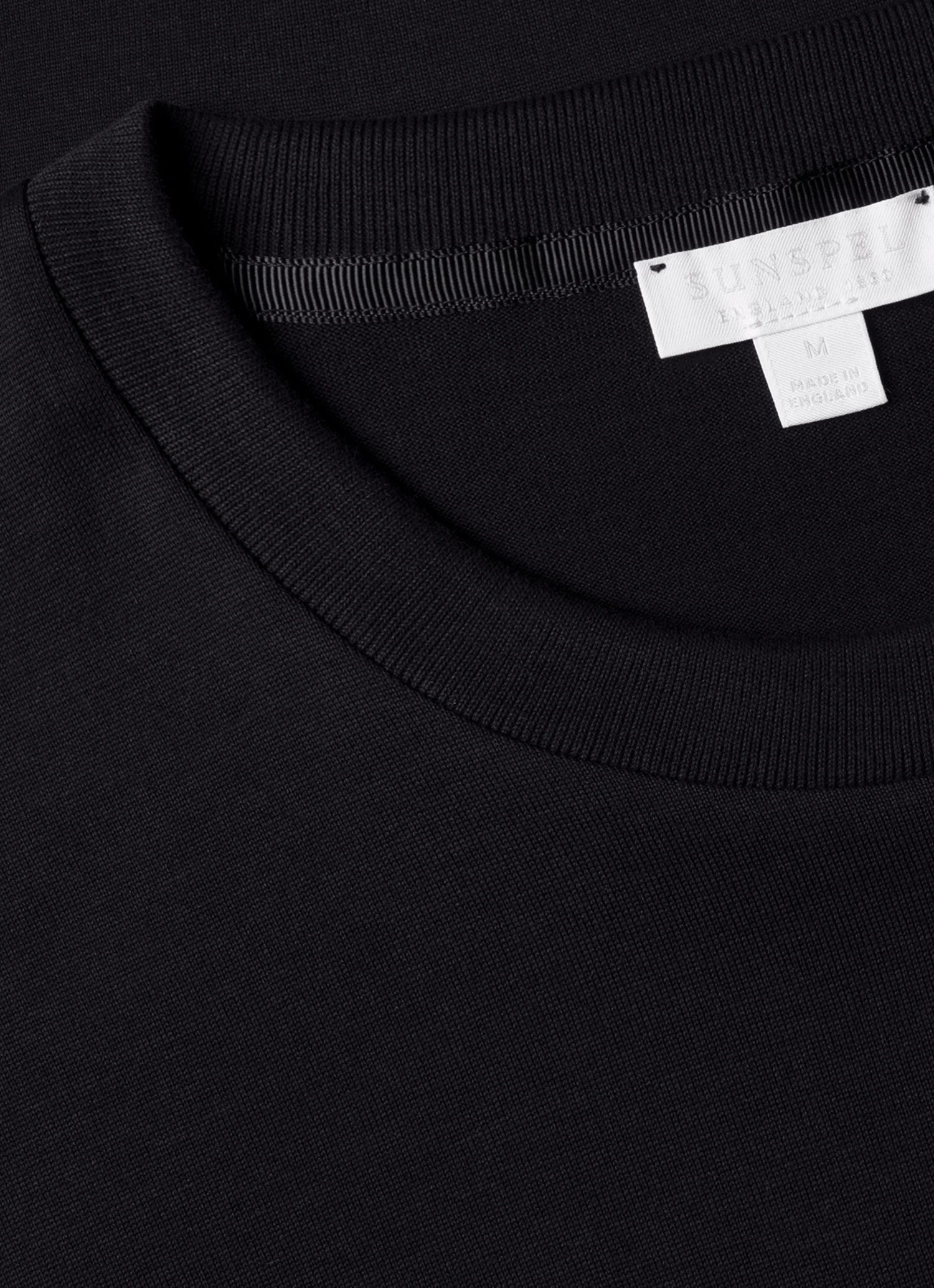 Men's Silk Cotton T-shirt in Black - Image 4