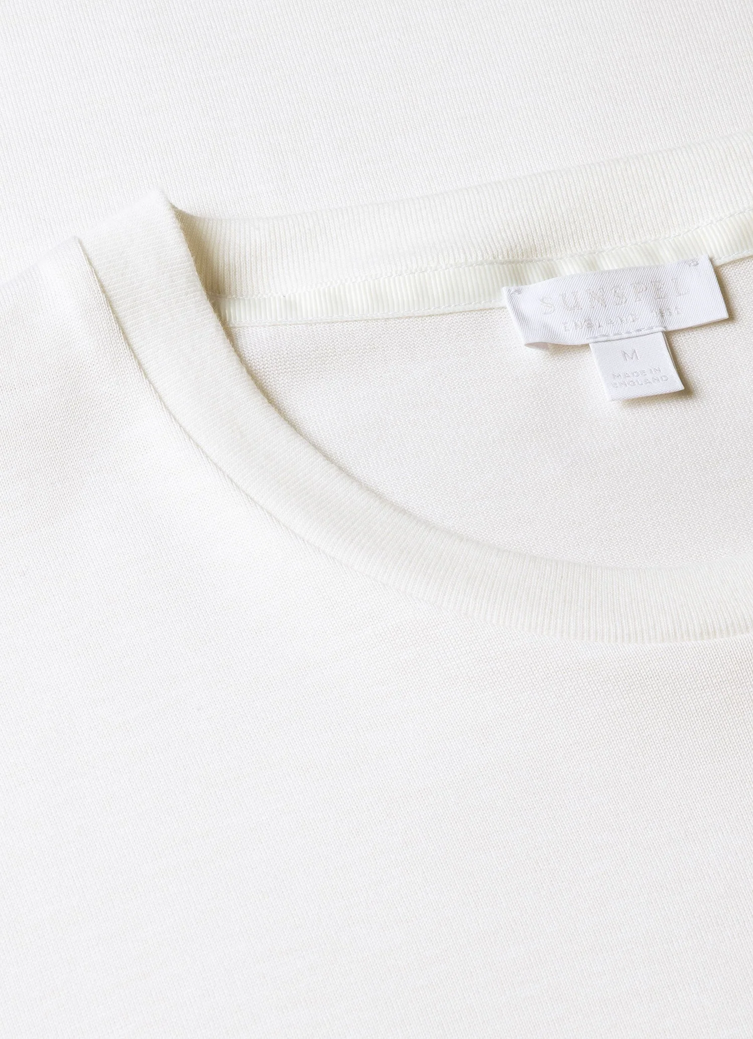Men's Silk Cotton T-shirt in White - Image 4