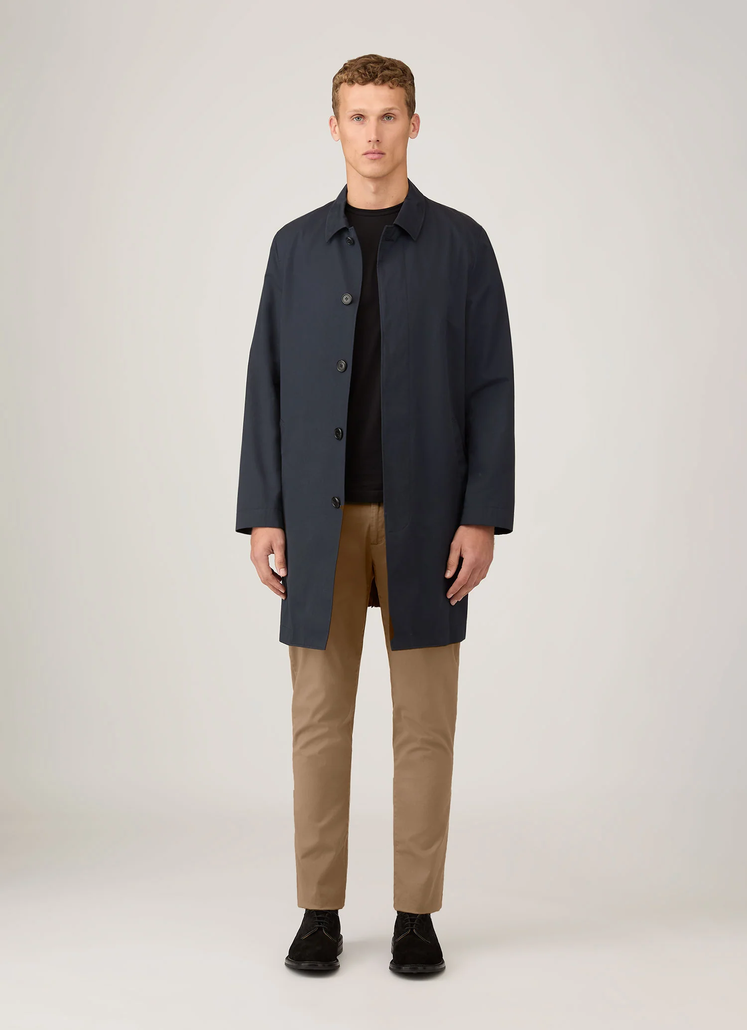 Men's Slim Fit Chino in Dark Stone - Image 3