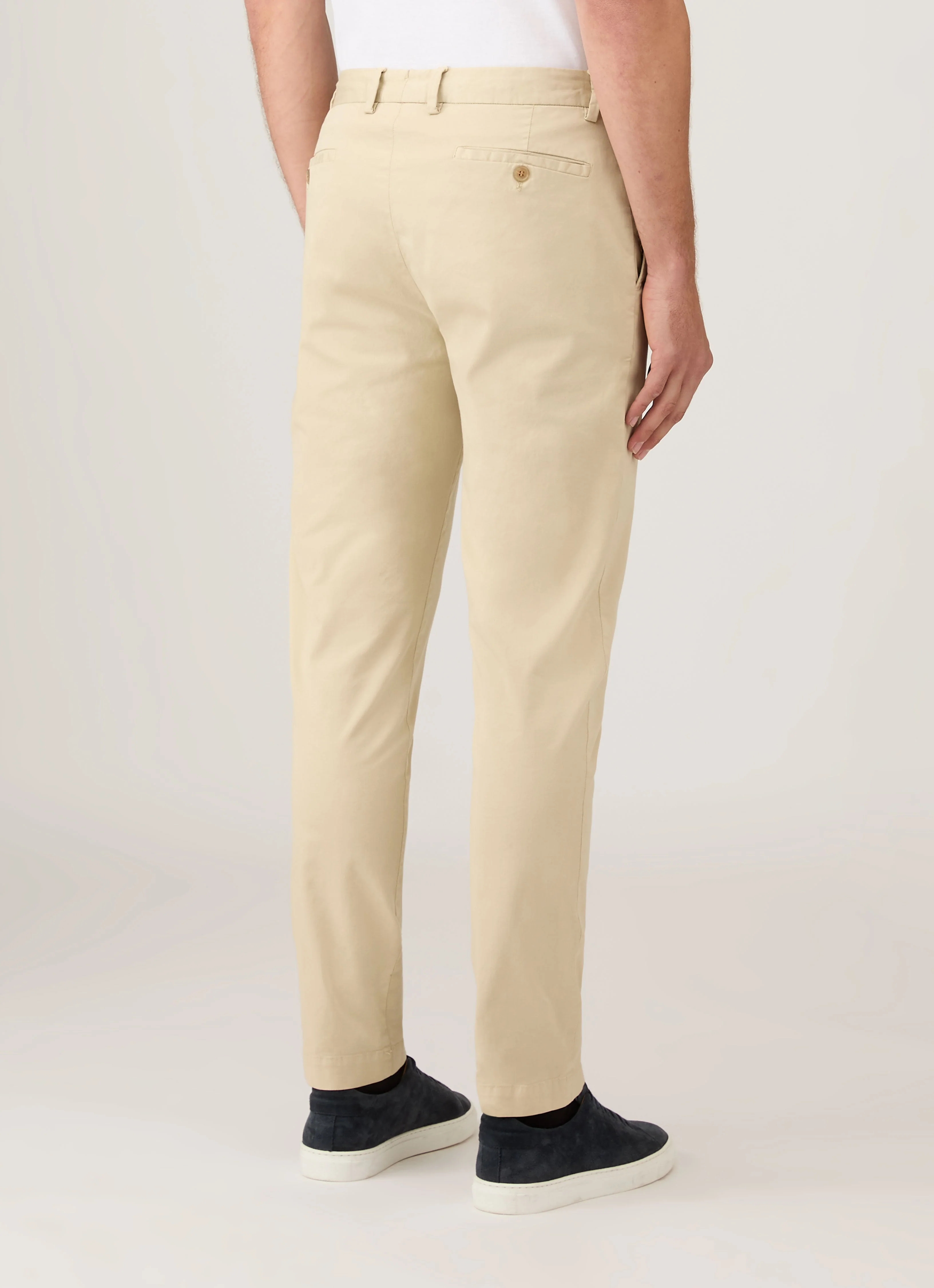 Men's Slim Fit Chino in Light Stone - Image 5