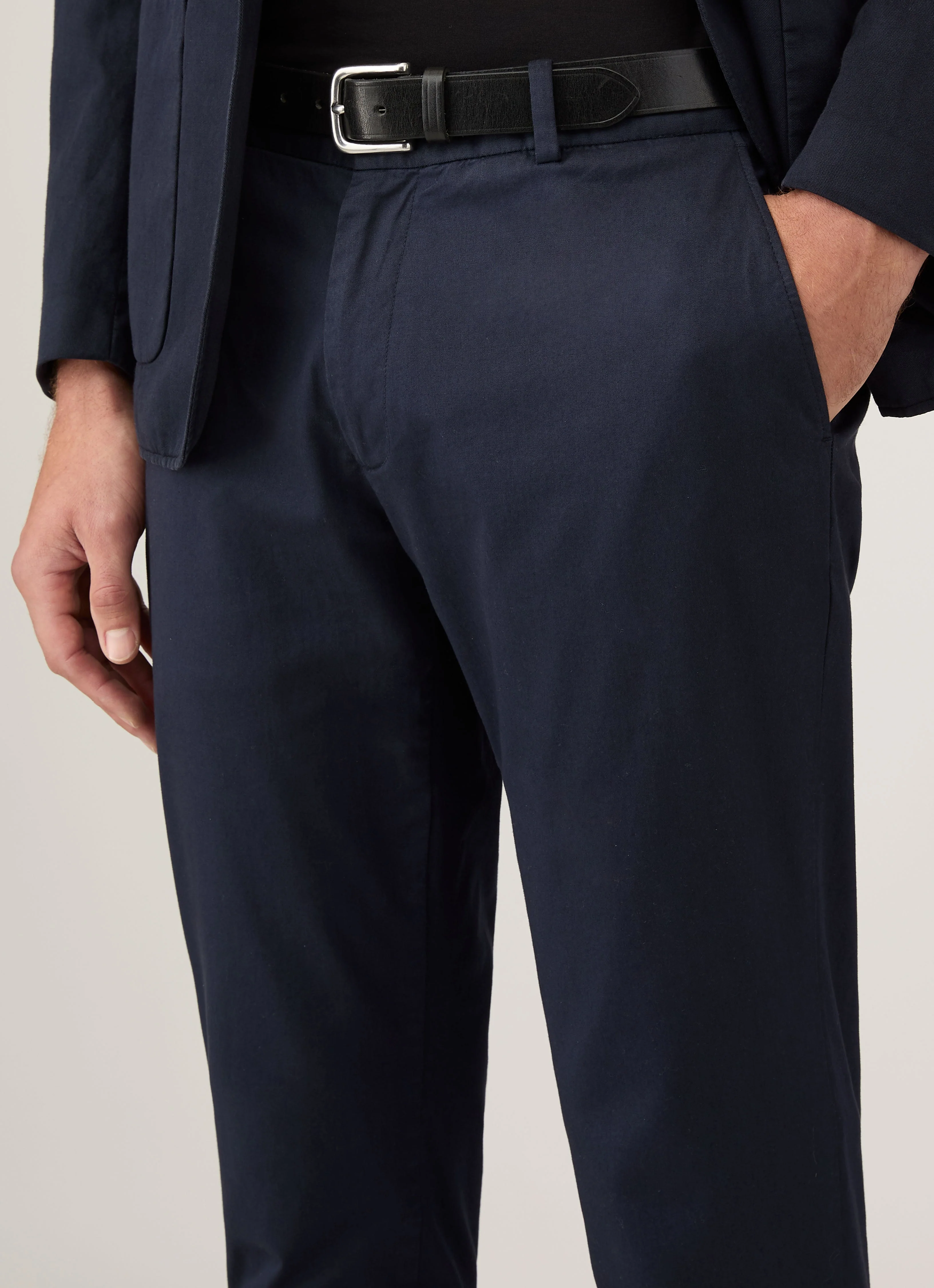 Men's Slim Fit Chino in Navy - Image 6