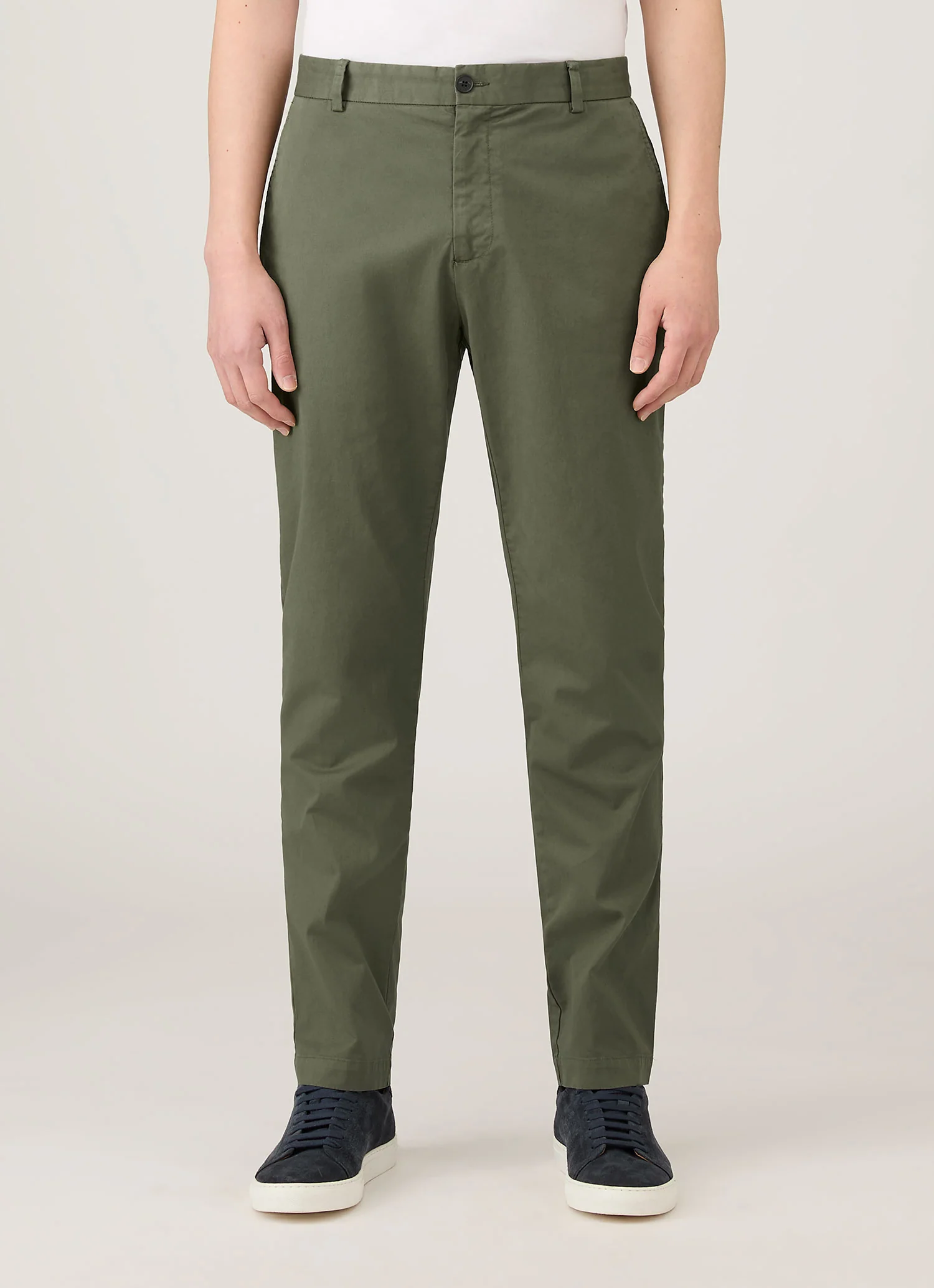 Men's Slim Fit Chino in Khaki - Image 2