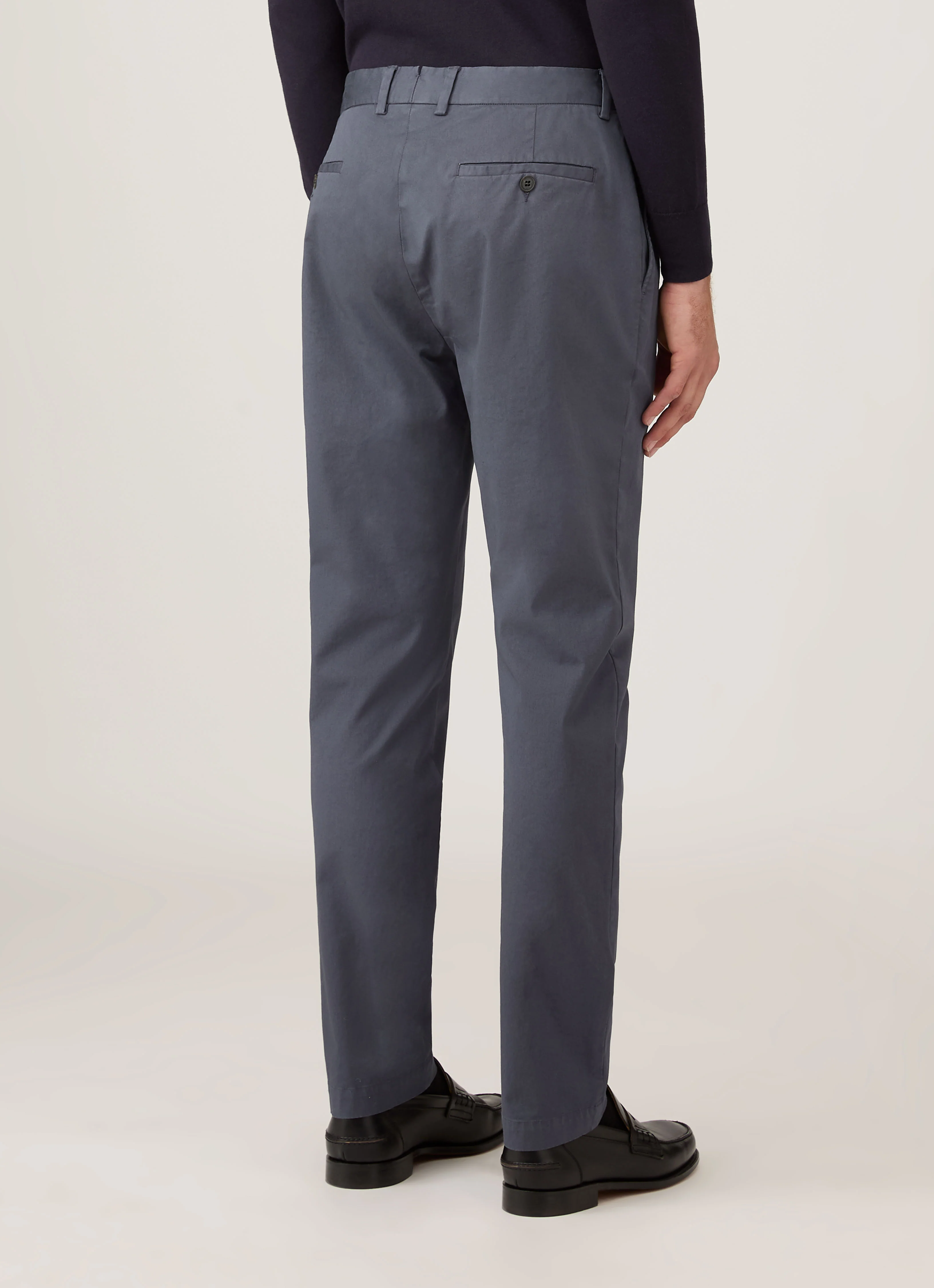 Men's Slim Fit Chino in Slate Blue - Image 5